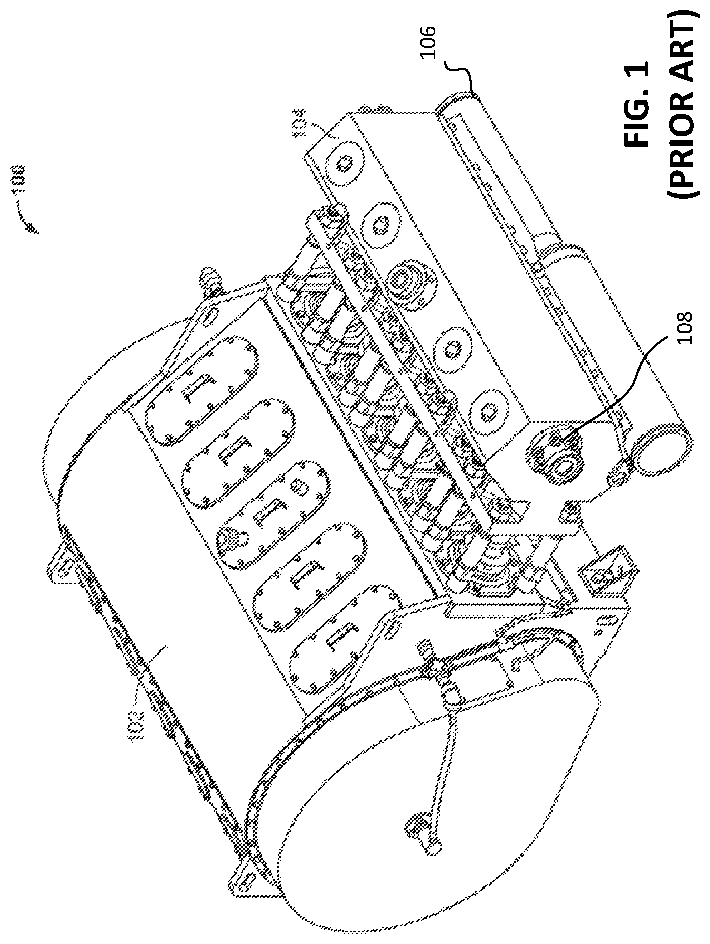 Patent US12129847 Figure 1 – Cradle plate for high pressure reciprocating pumps