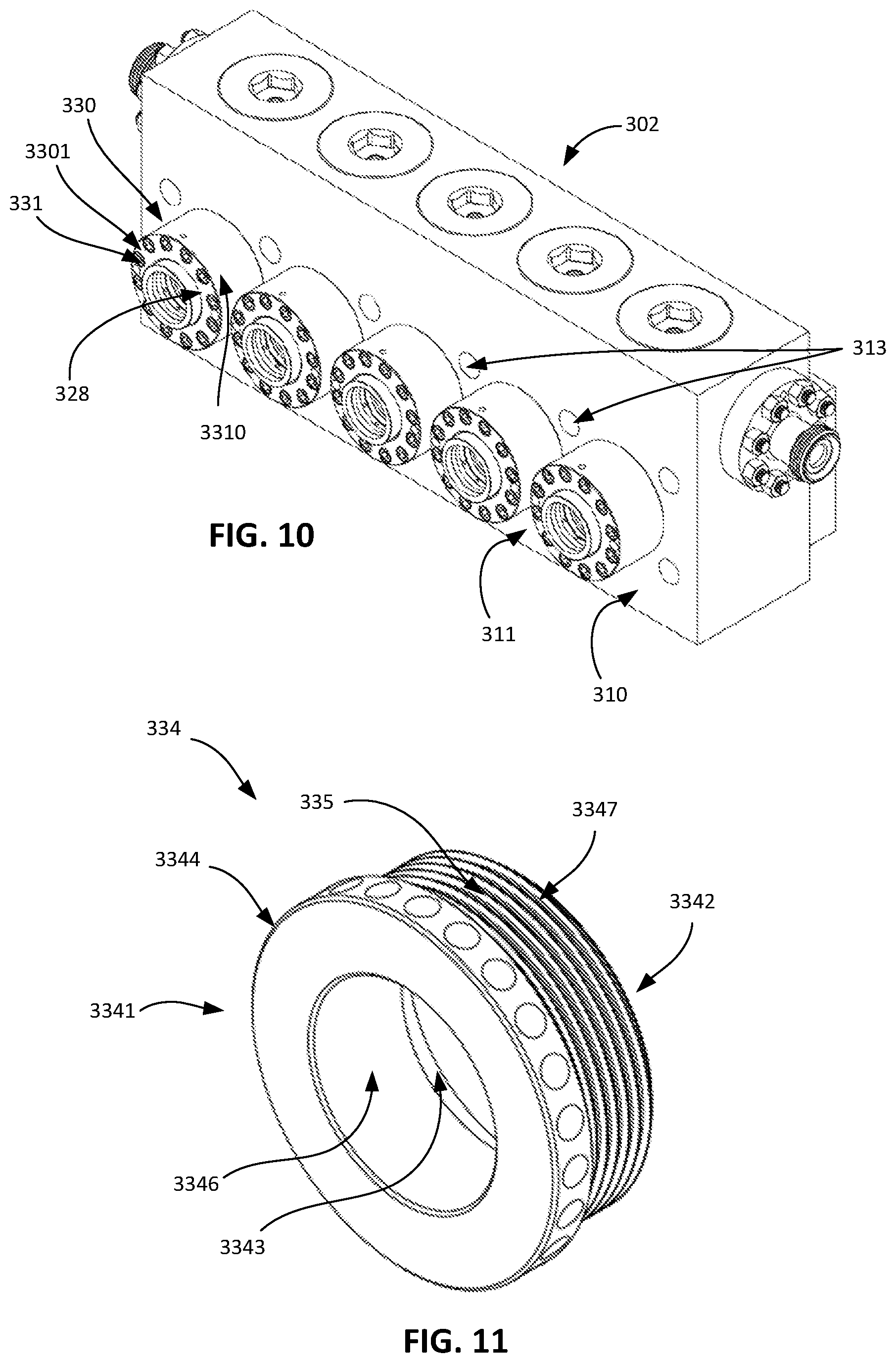 Patent US12129847 Figure 7 – Cradle plate for high pressure reciprocating pumps