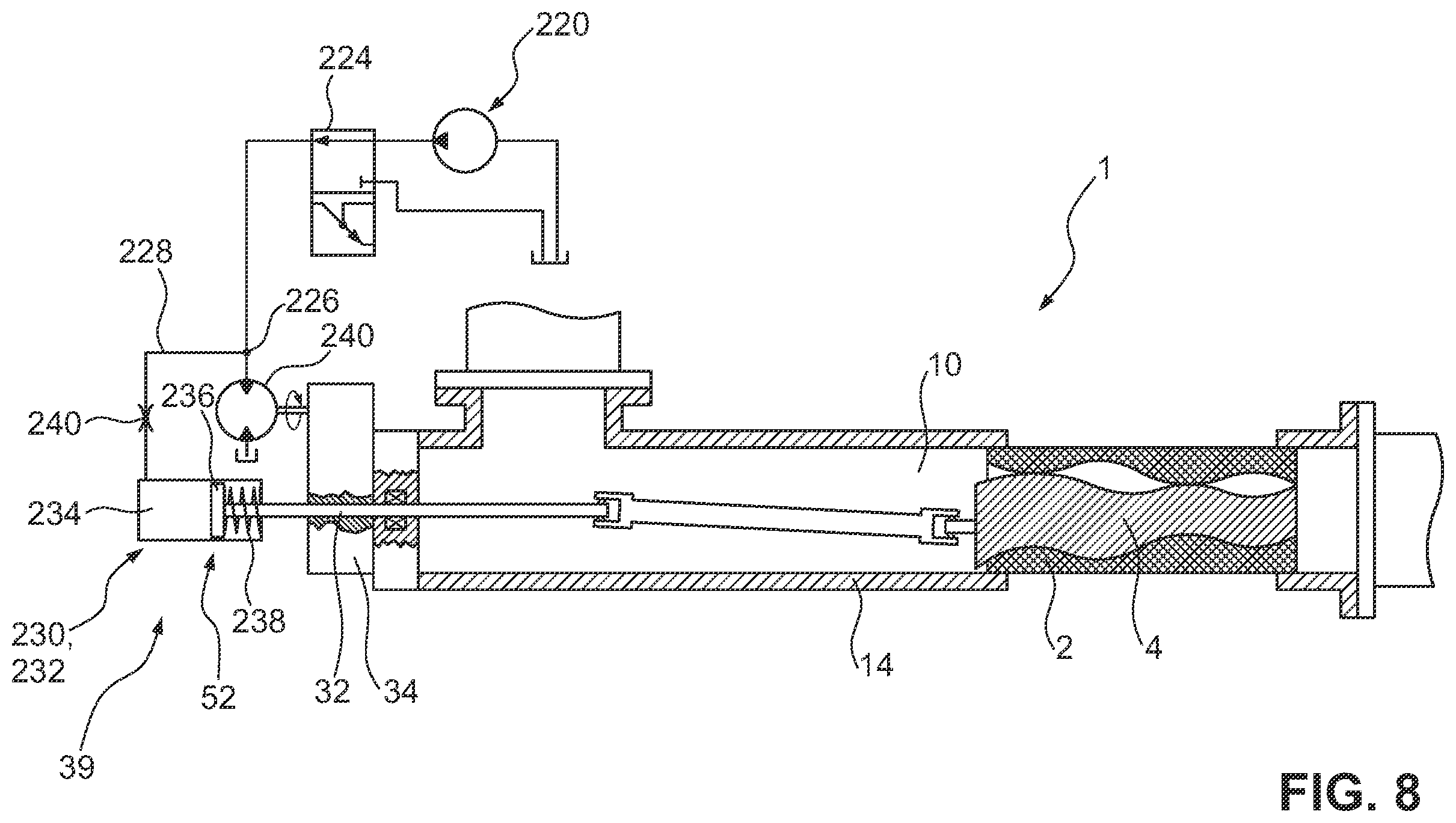 Patent US12129851 Figure 8 – Eccentric screw pump with working engagement and idle engagement and method for controlling the eccentric screw pump
