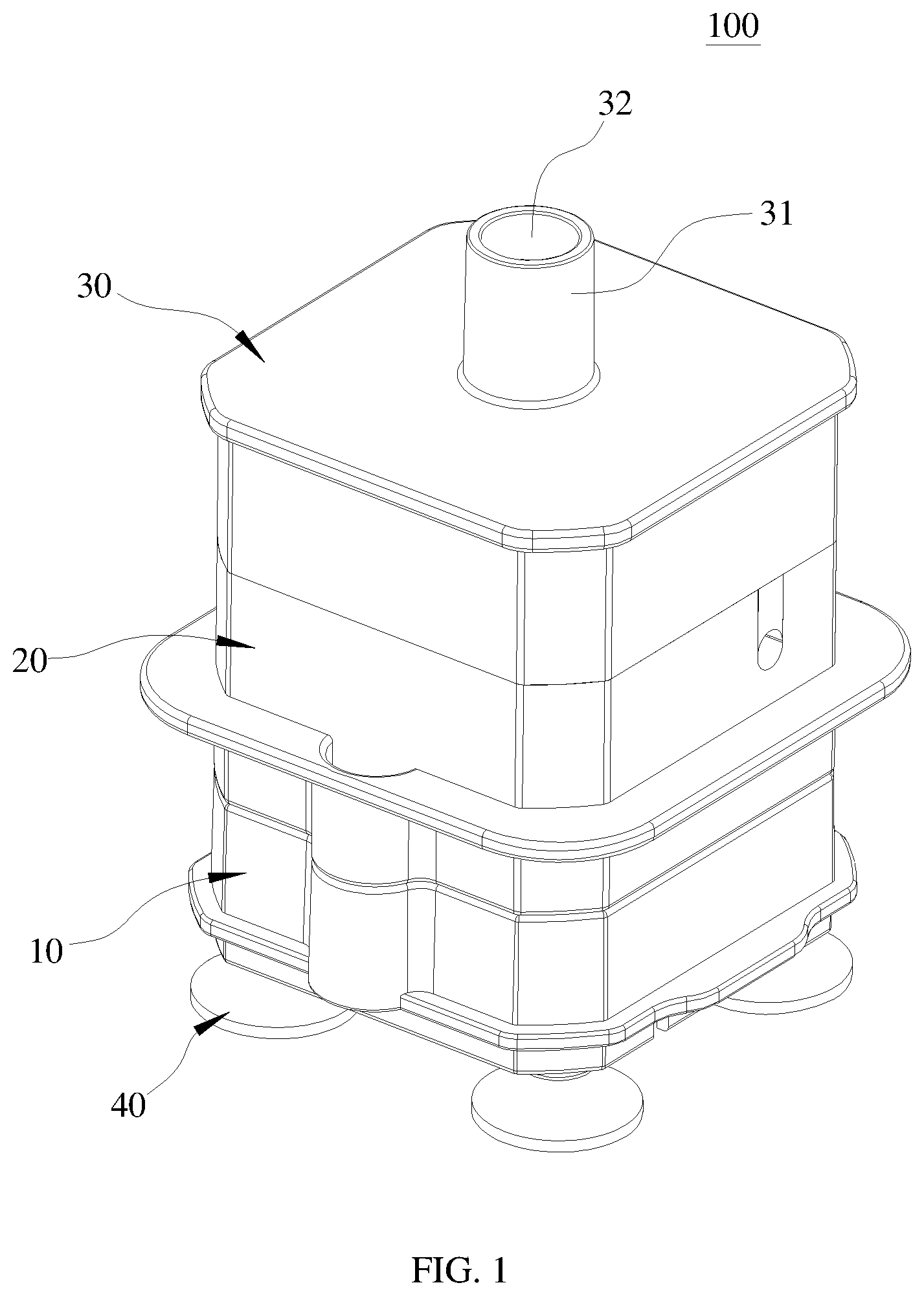 Patent US12129857 Figure 1 – Bottom-suction submersible pump