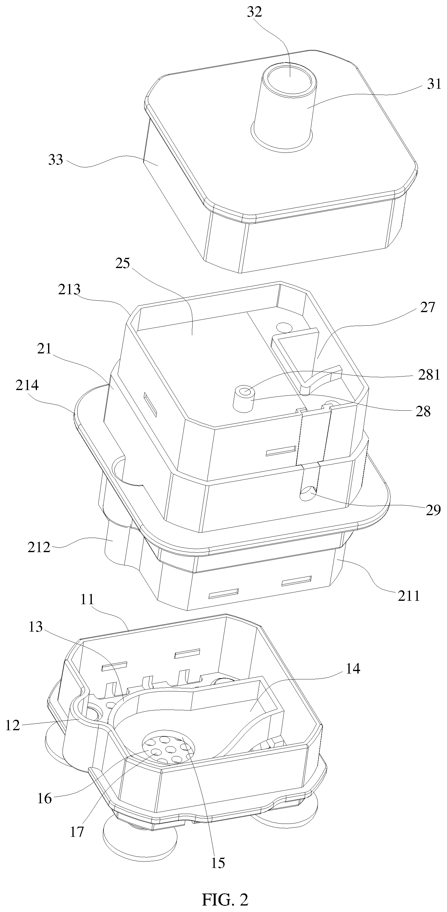 Patent US12129857 Figure 2 – Bottom-suction submersible pump