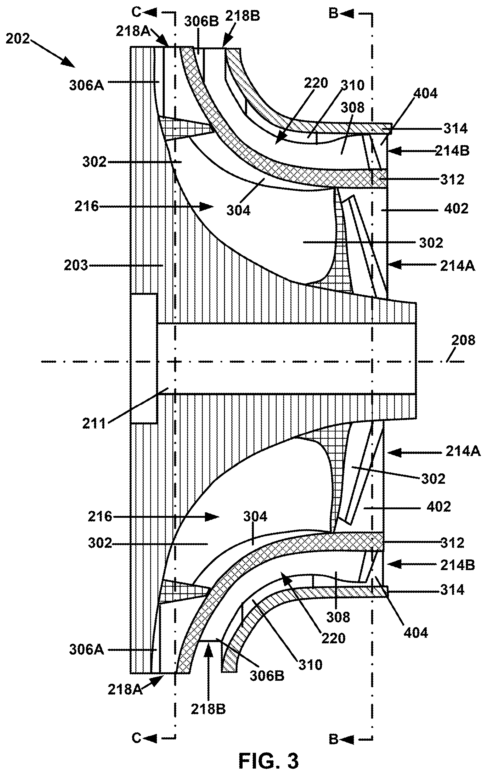 Patent US12129859 Figure 3 – Axially nested compressors