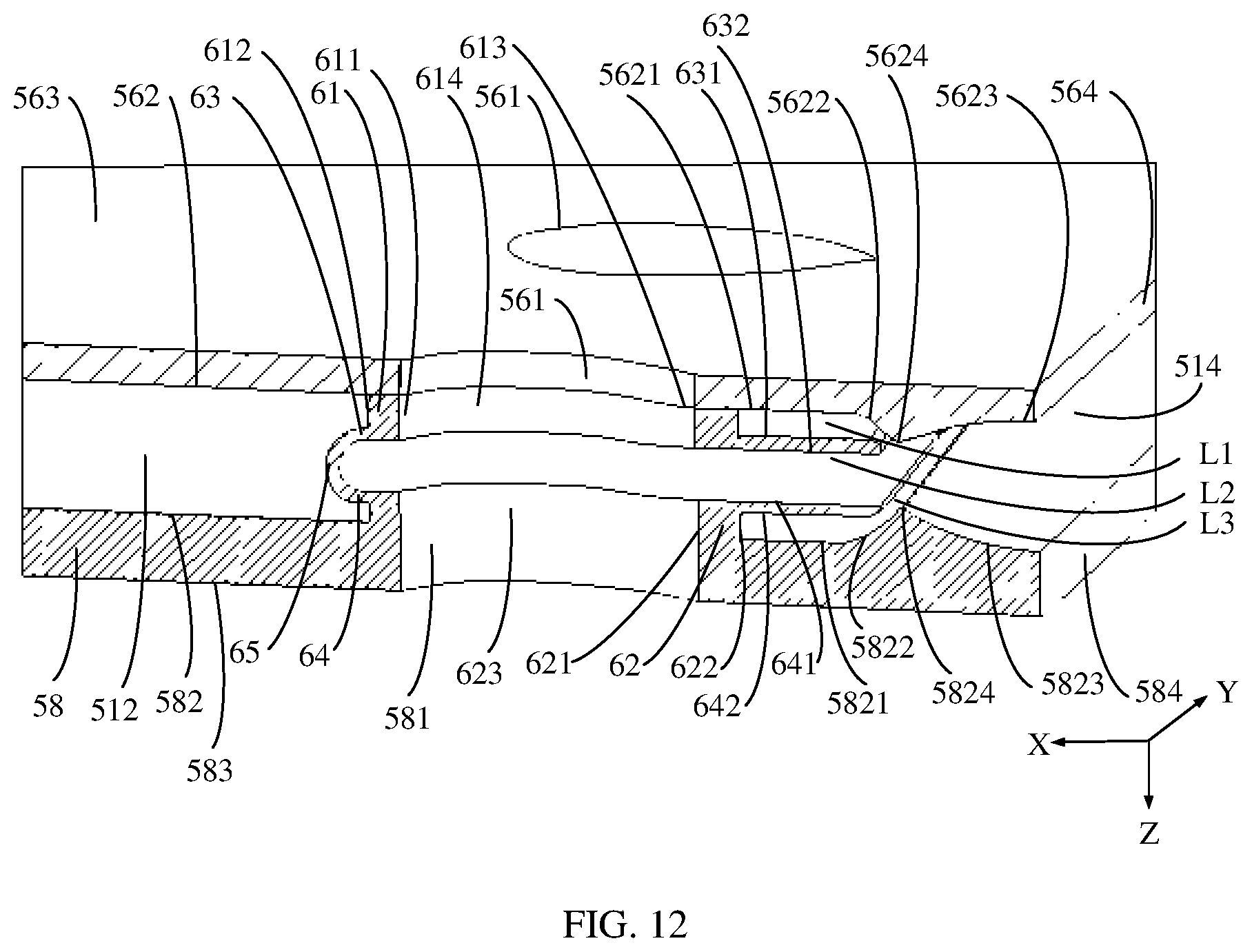 Patent US12129860 Figure 9 – Fan and electronic device
