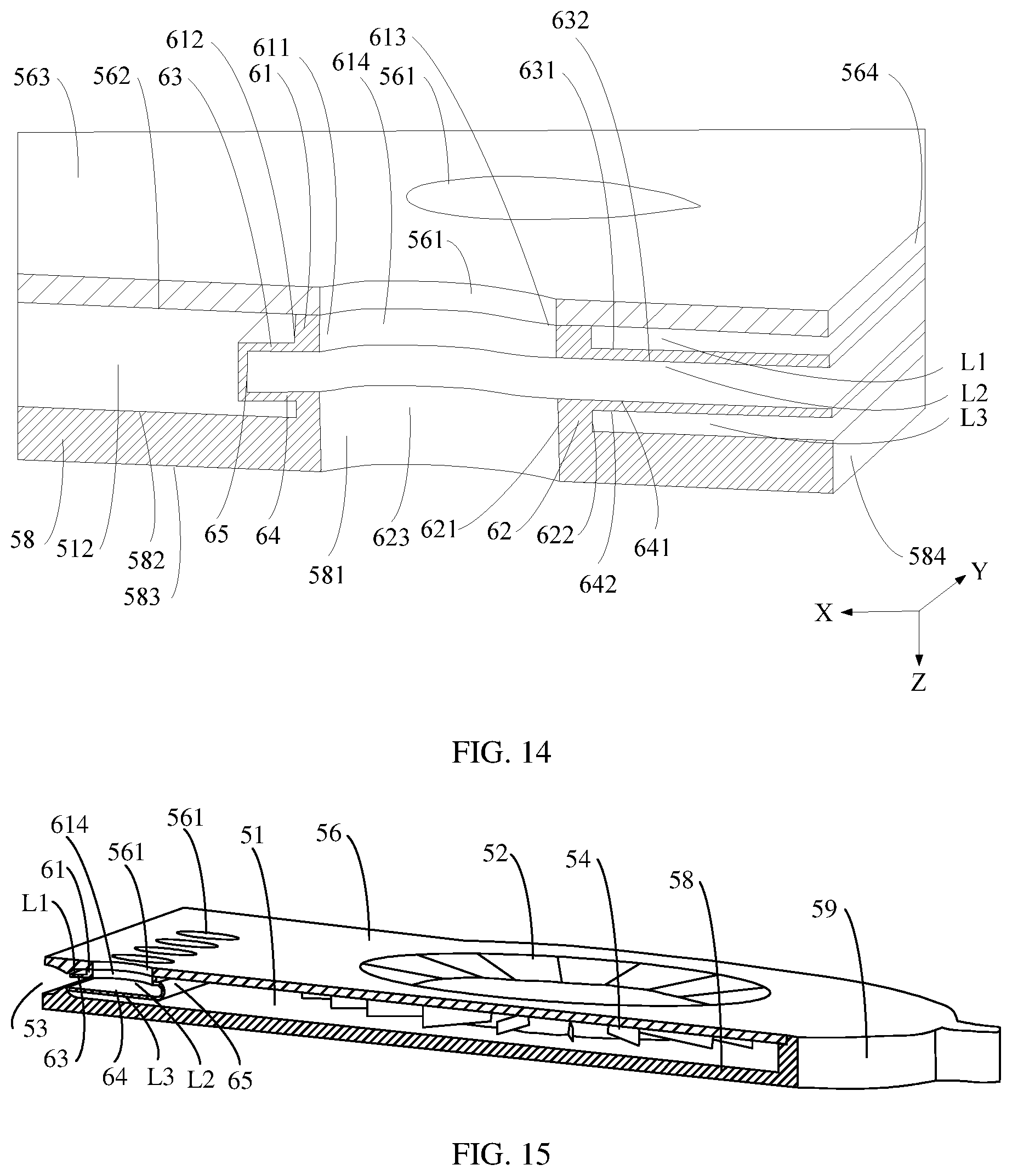 Patent US12129860 Figure 11 – Fan and electronic device