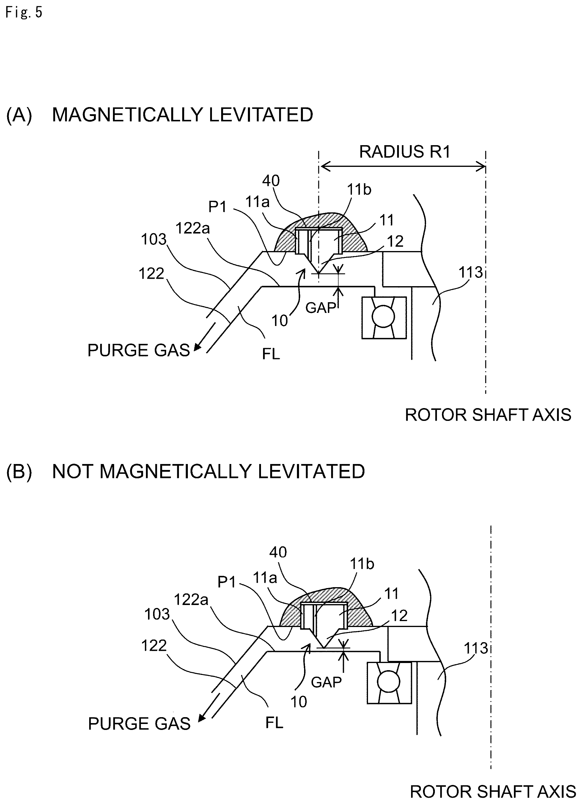 Patent US12129861 Figure 5 – Vacuum pump and rotating body for vacuum pump