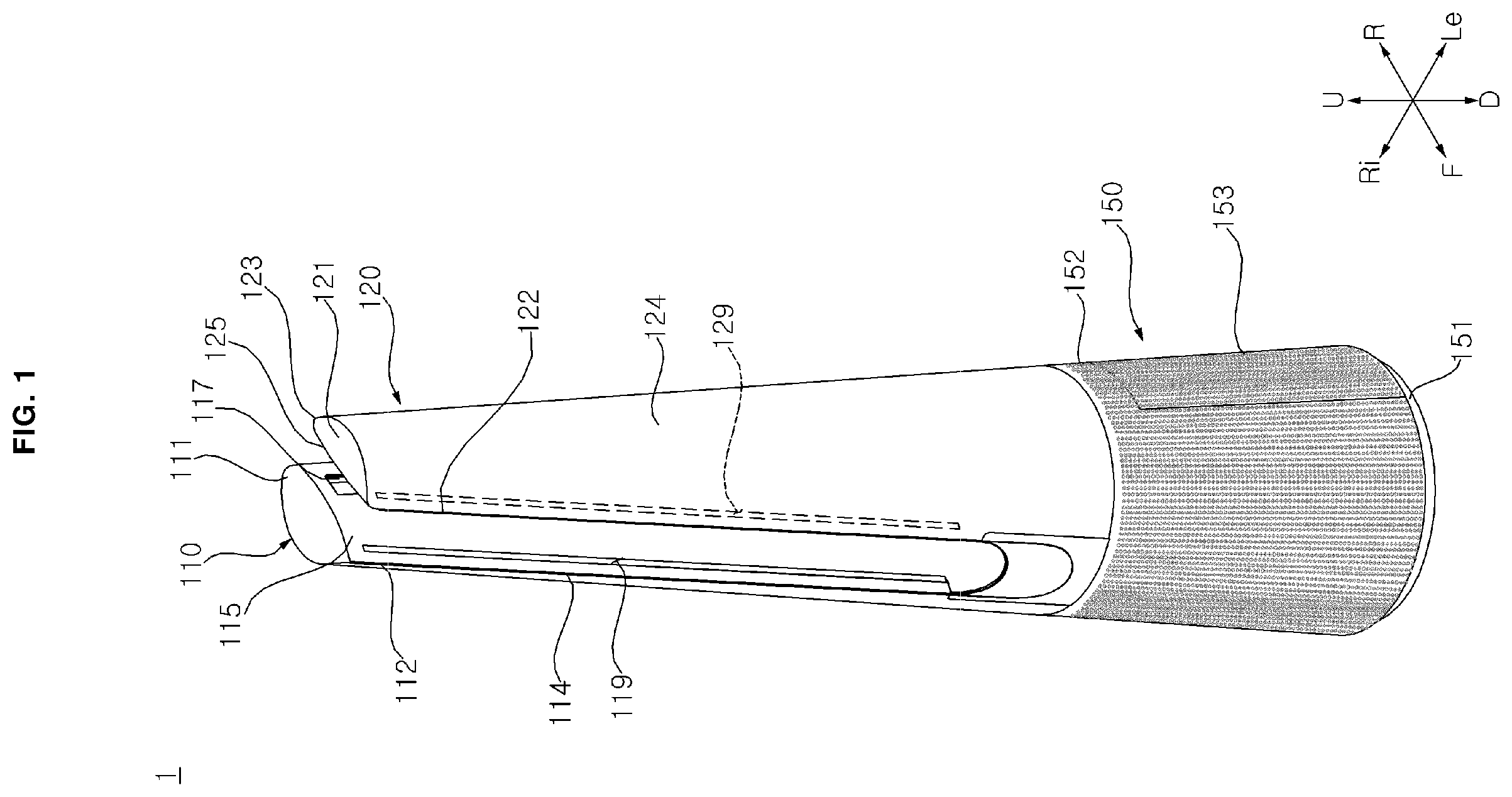 Patent US12129862 — Blower — Figure 1