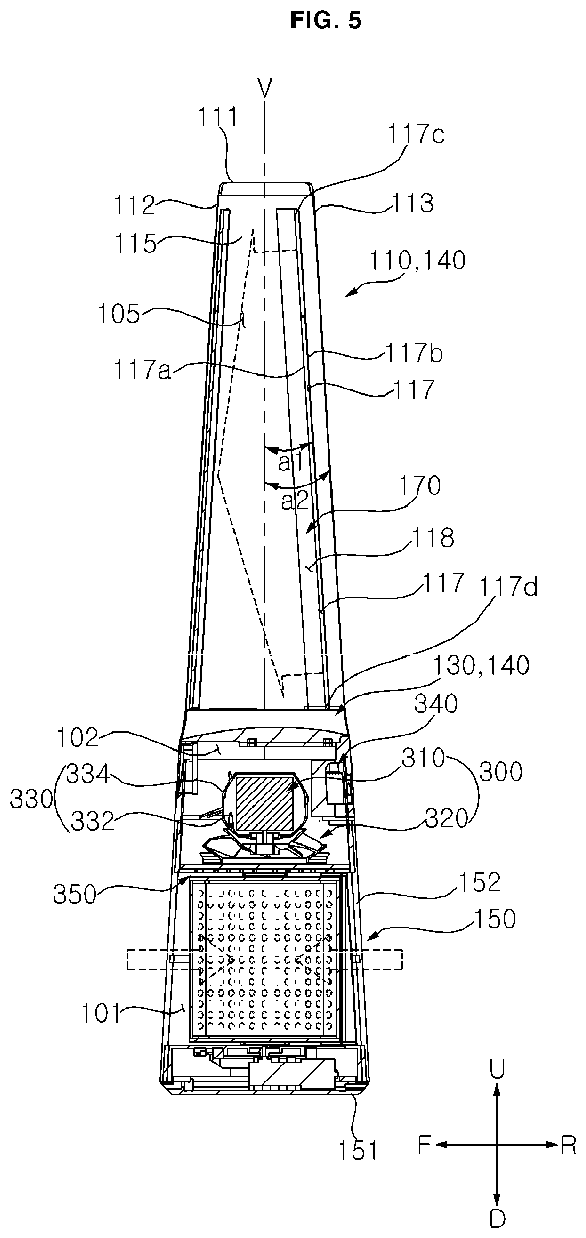 Patent US12129862 Figure 5 – Blower