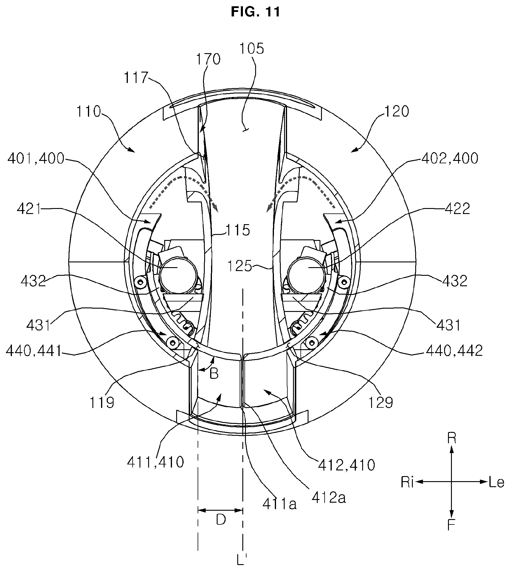 Patent US12129862 Figure 11 – Blower