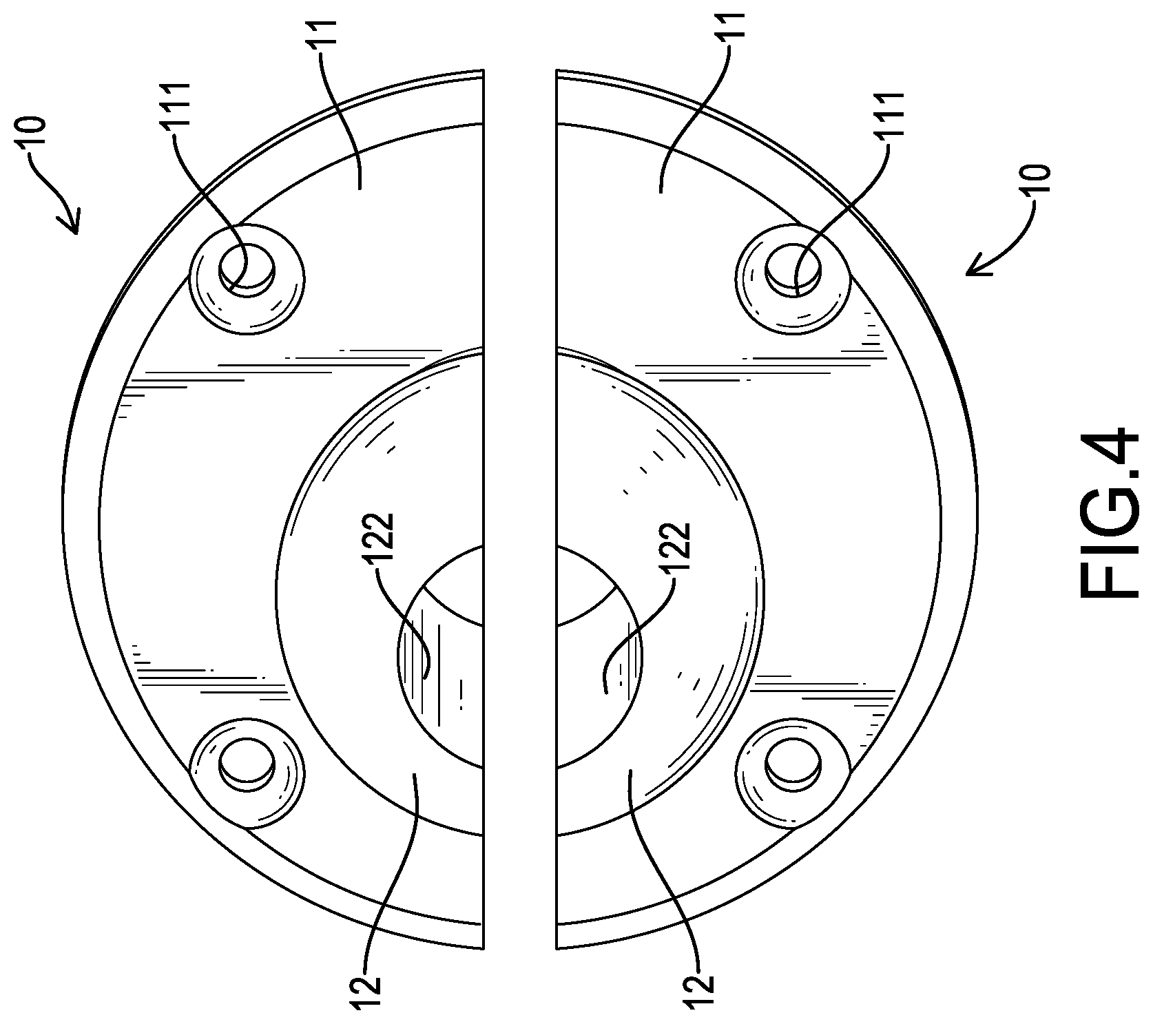 Patent US12129863 Figure 4 – Adapting assembly of a ceiling fan and ceiling fan having the same