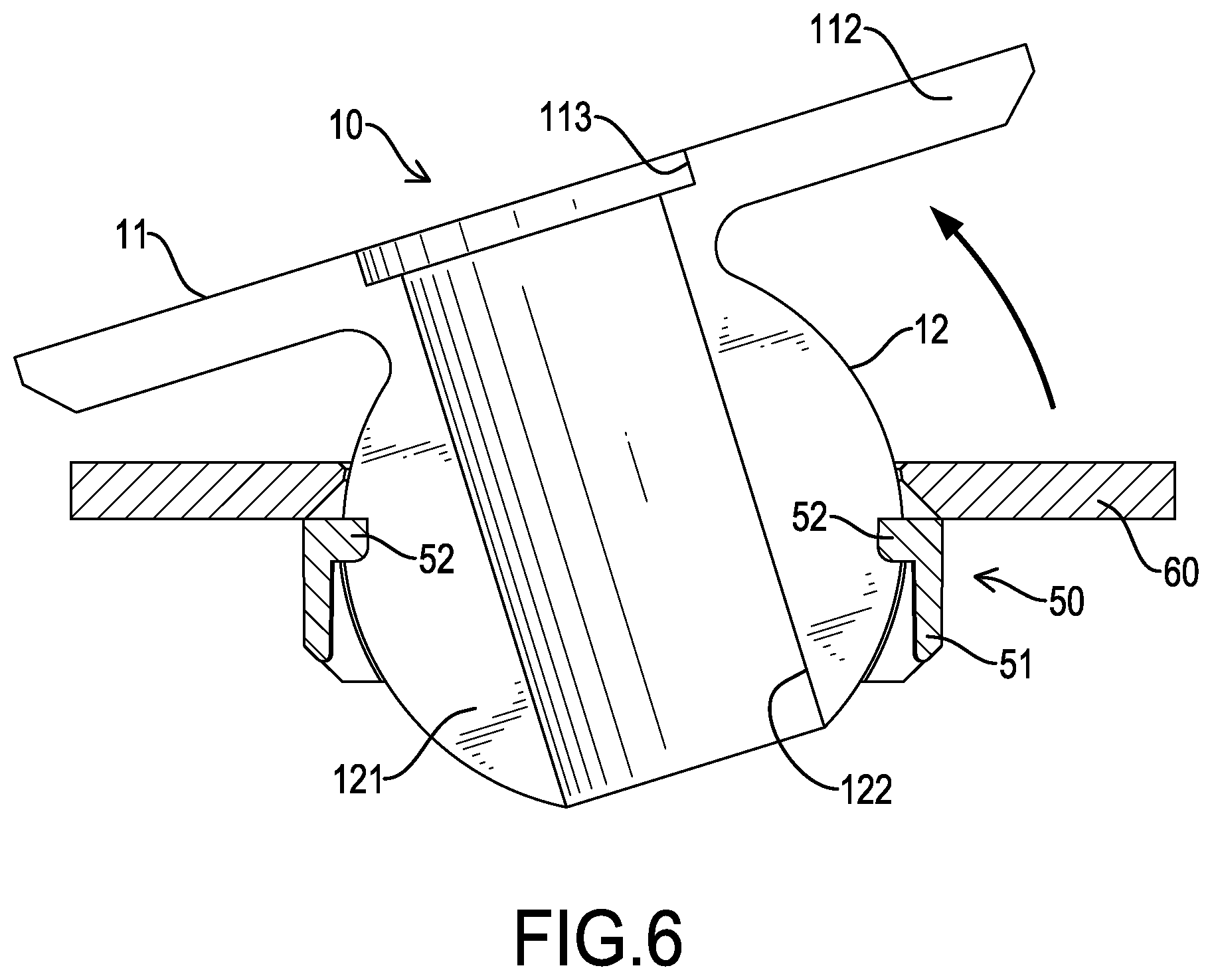 Patent US12129863 Figure 6 – Adapting assembly of a ceiling fan and ceiling fan having the same