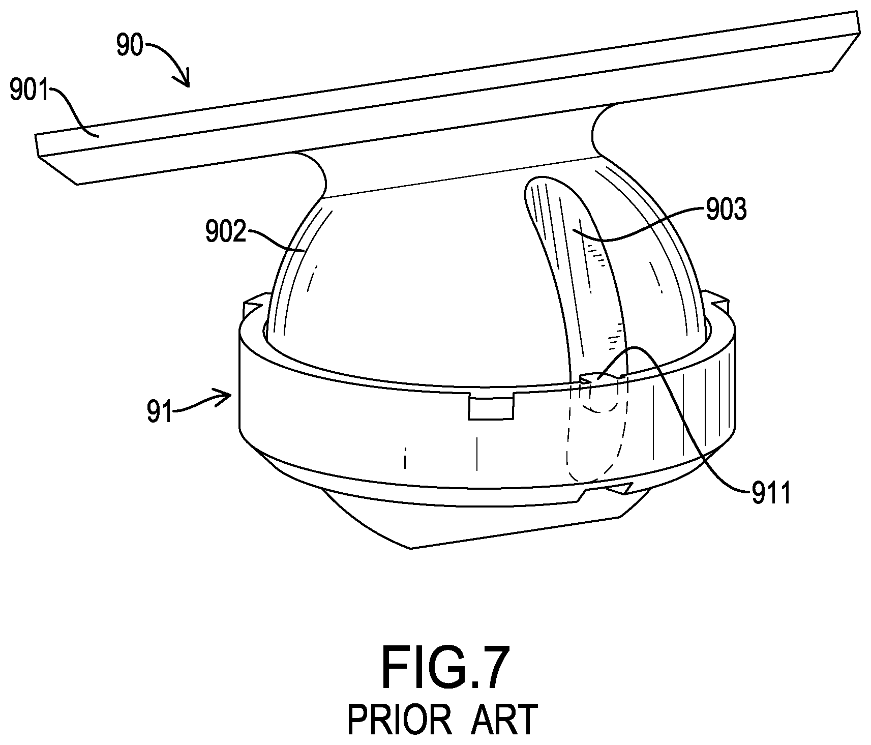 Patent US12129863 Figure 7 – Adapting assembly of a ceiling fan and ceiling fan having the same