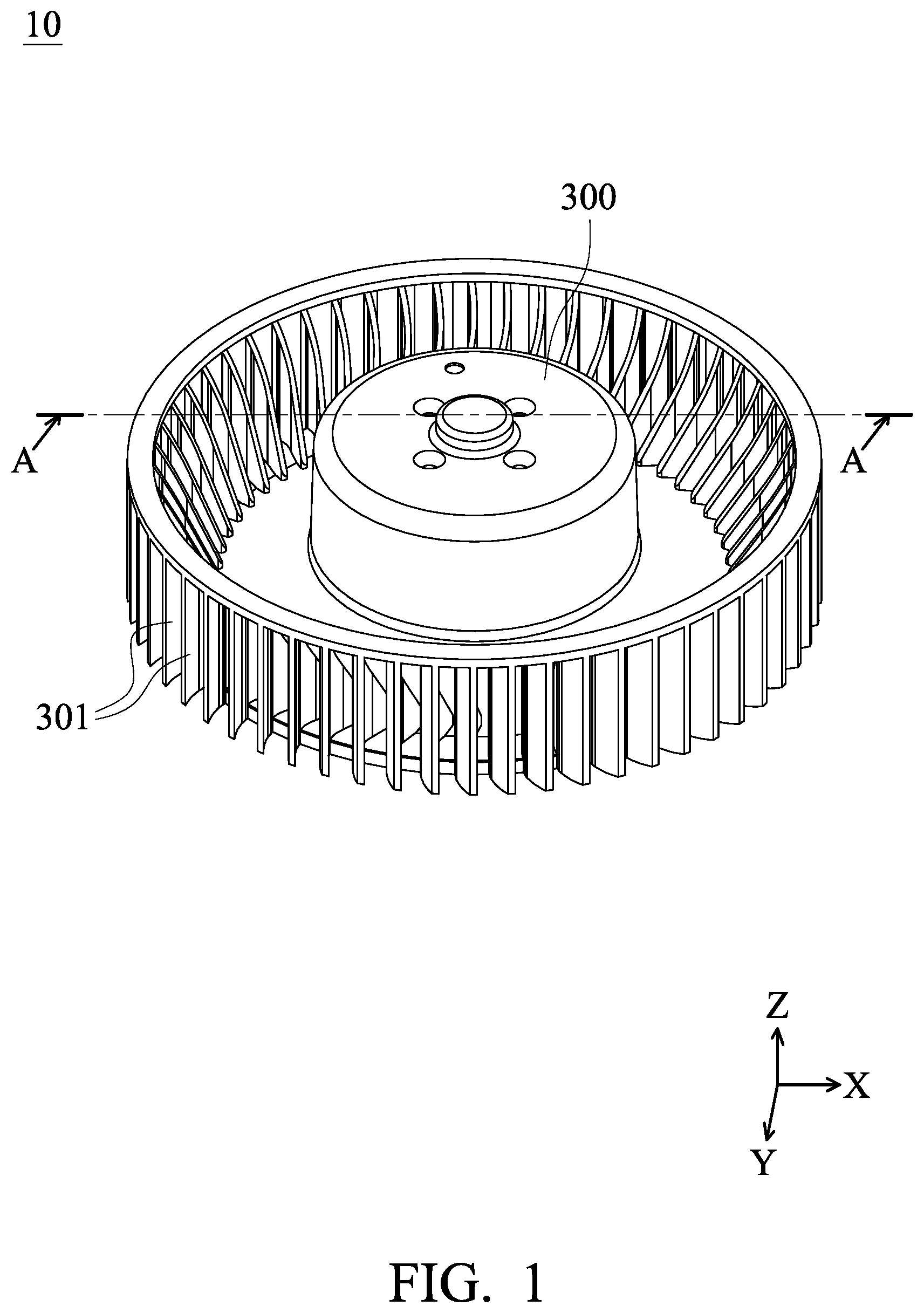 Patent US12129864 Figure 1 – Impeller