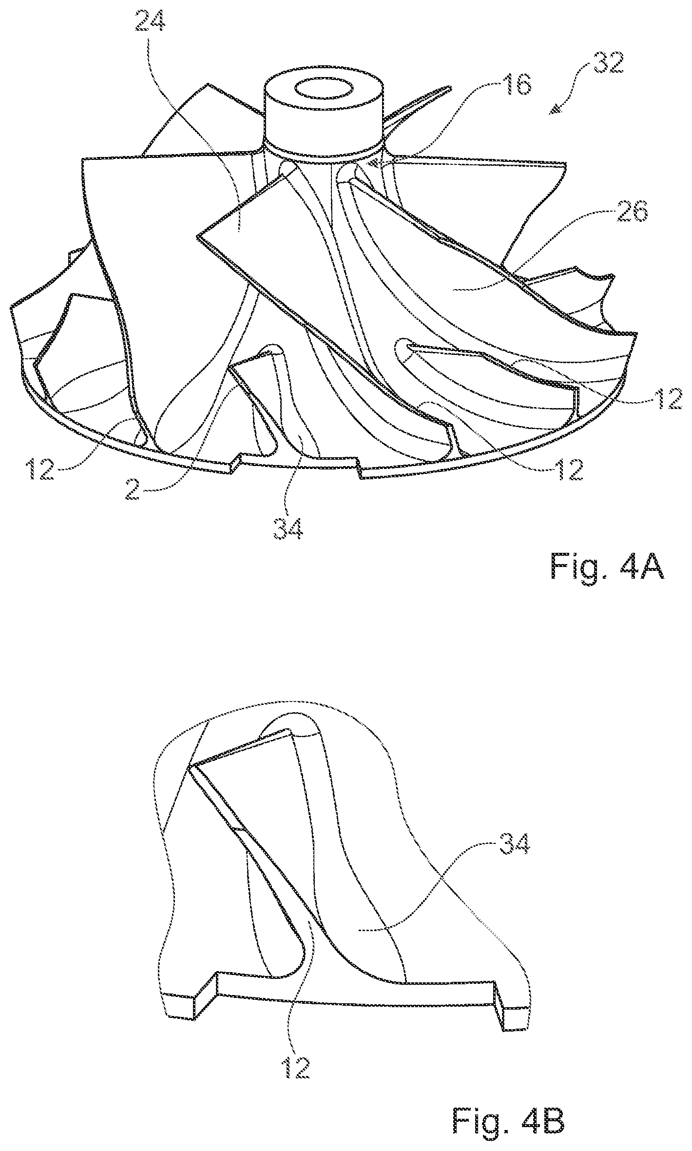 Patent US12129865 Figure 4 – Compressor wheel