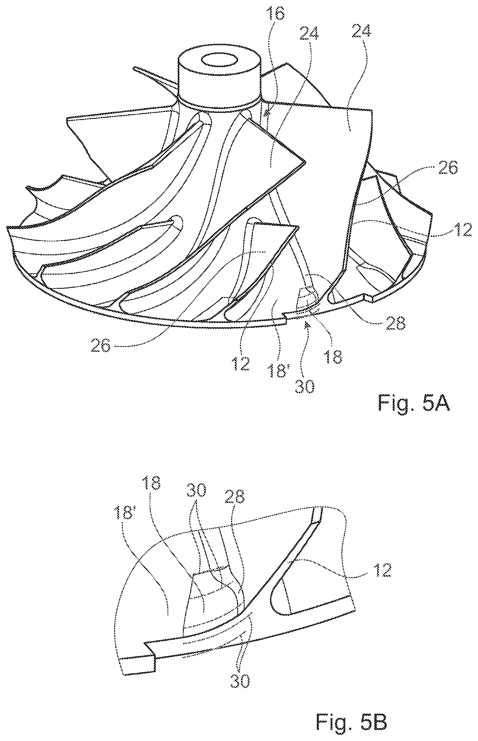 Patent US12129865 Figure 5 – Compressor wheel