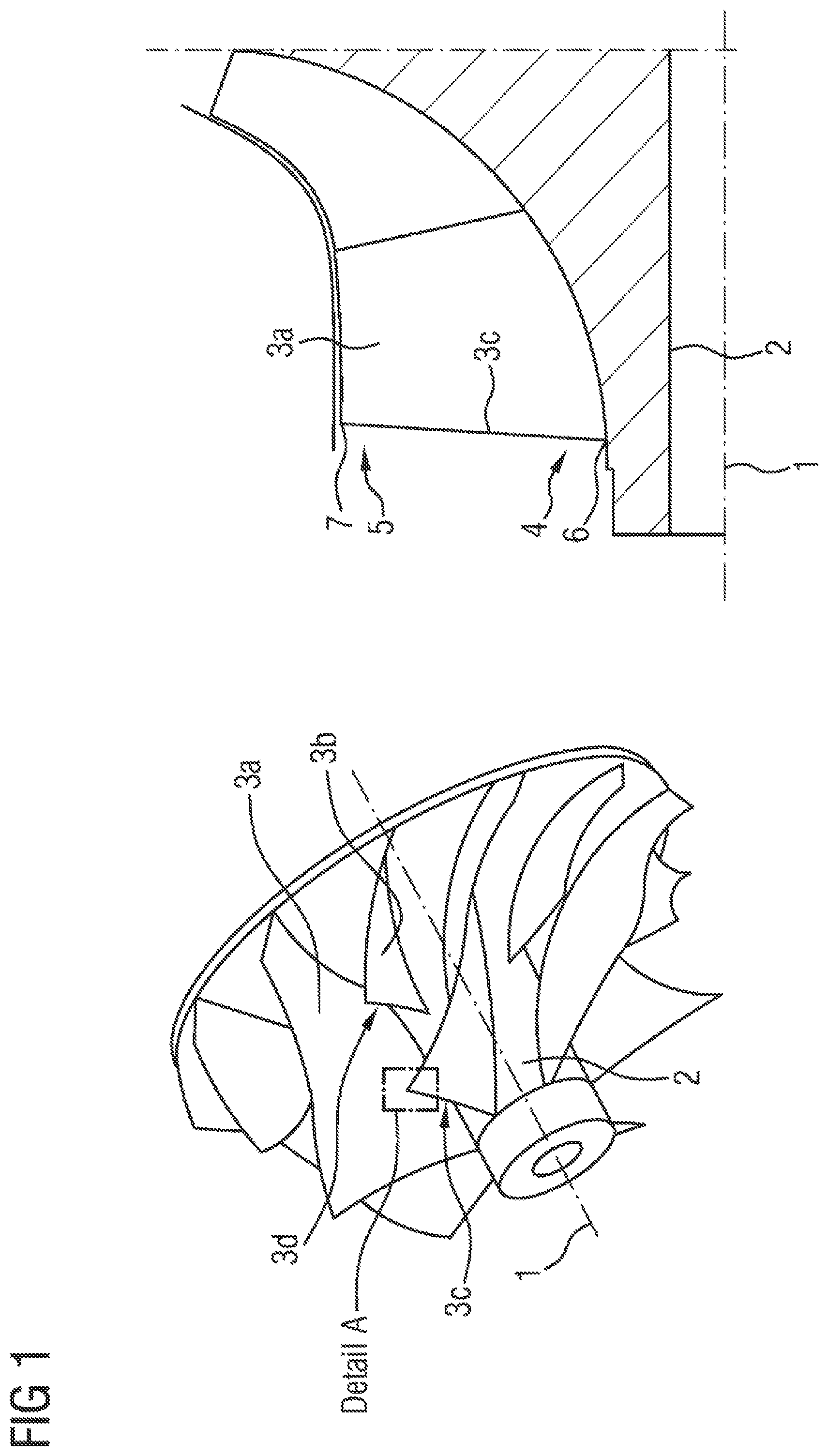 Patent US12129866 Figure 1 – Compressor wheel for the compressor of an internal combustion engine