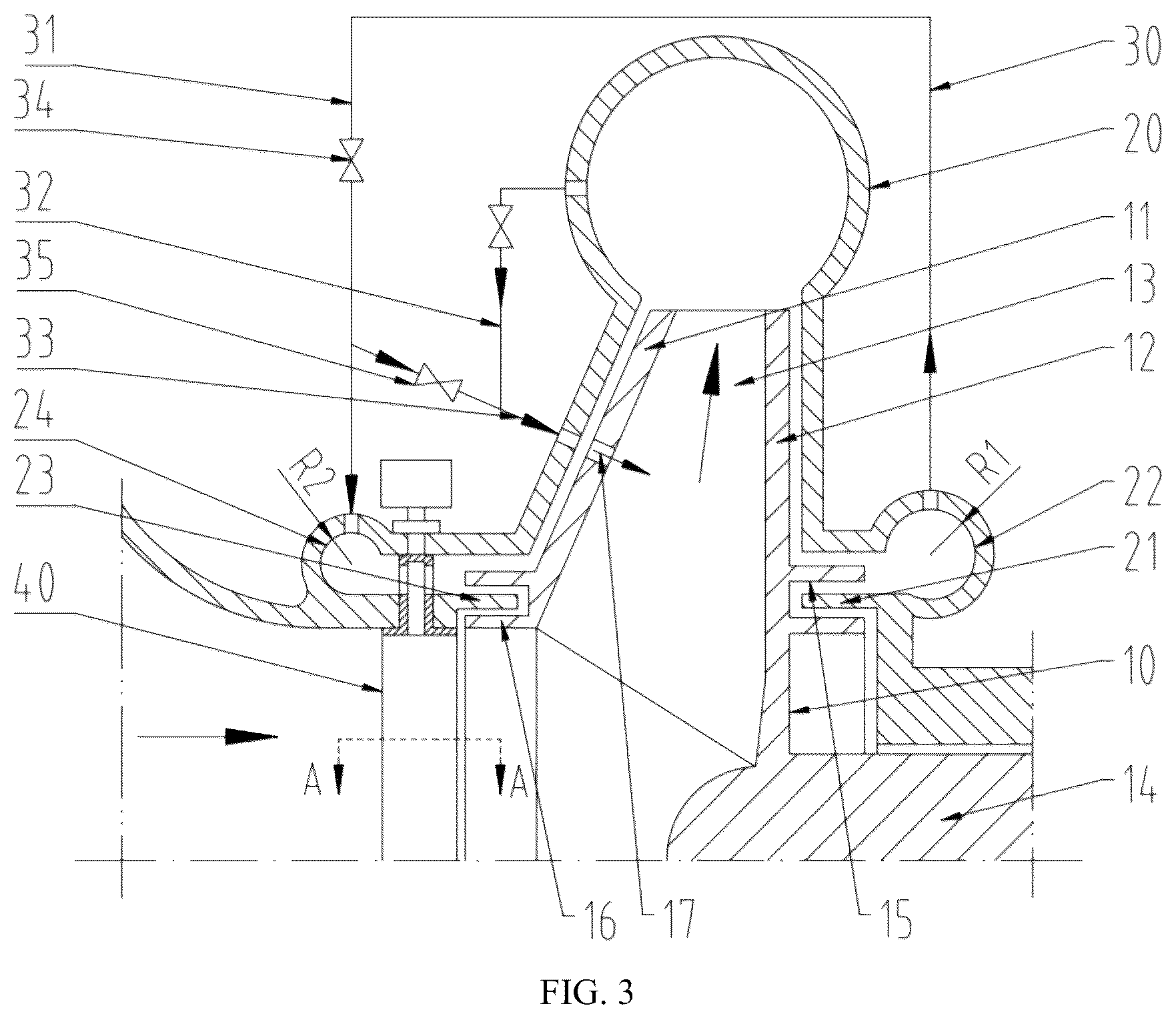 Patent US12129870 Figure 3 – Adjusting apparatus for improving anti-cavitation effect of water pump and control method thereof