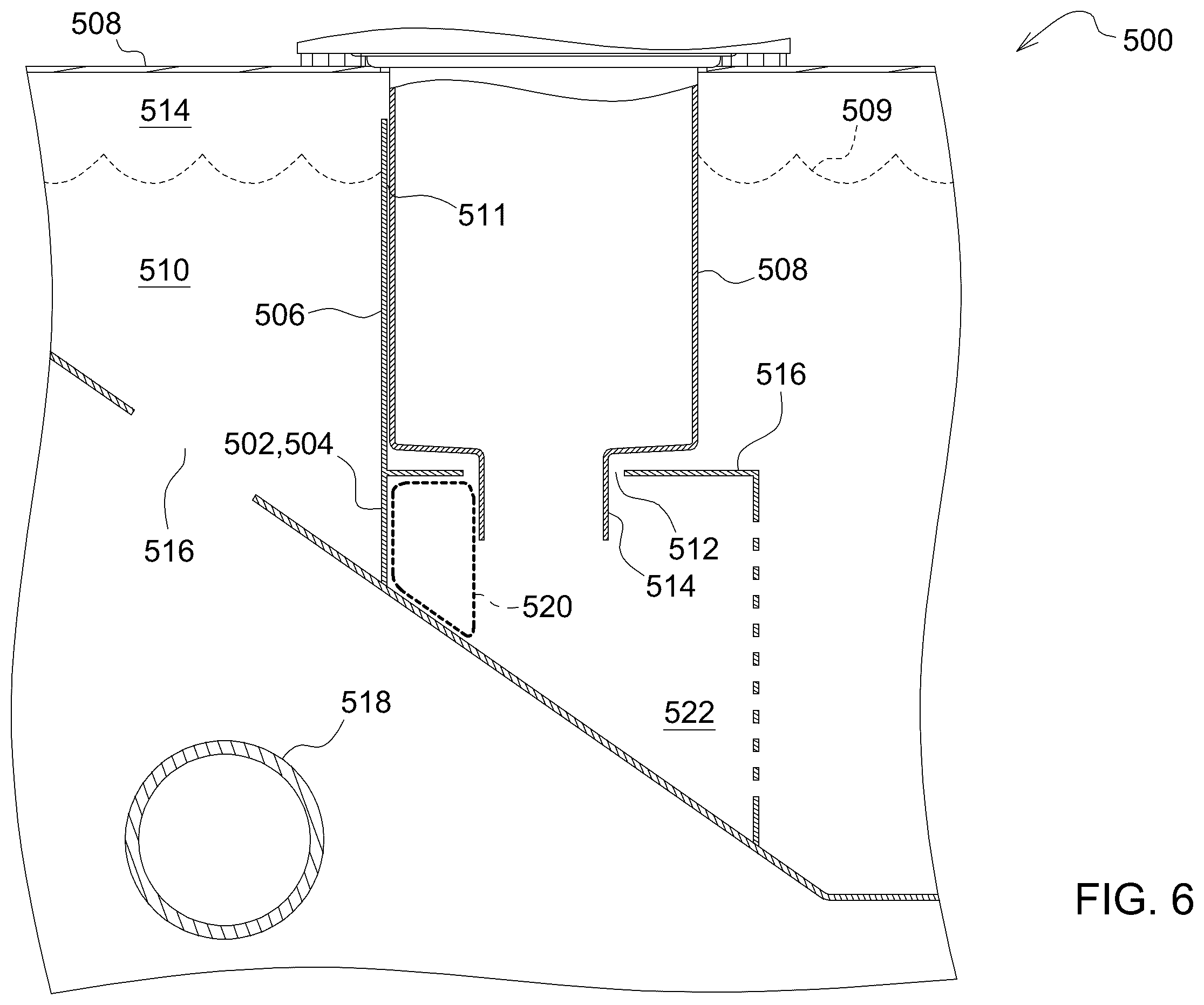 Patent US12129872 Figure 6 – Apparatuses and methods for de-aeration of a liquid