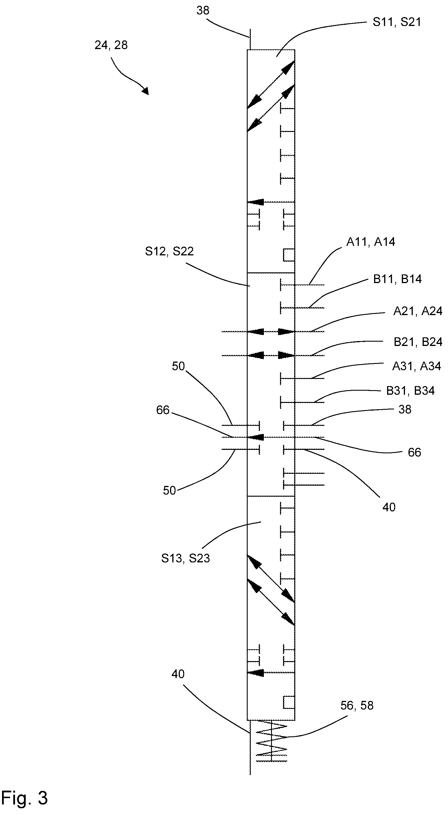 Patent US12129873 Figure 3 – Hydraulic valve assembly