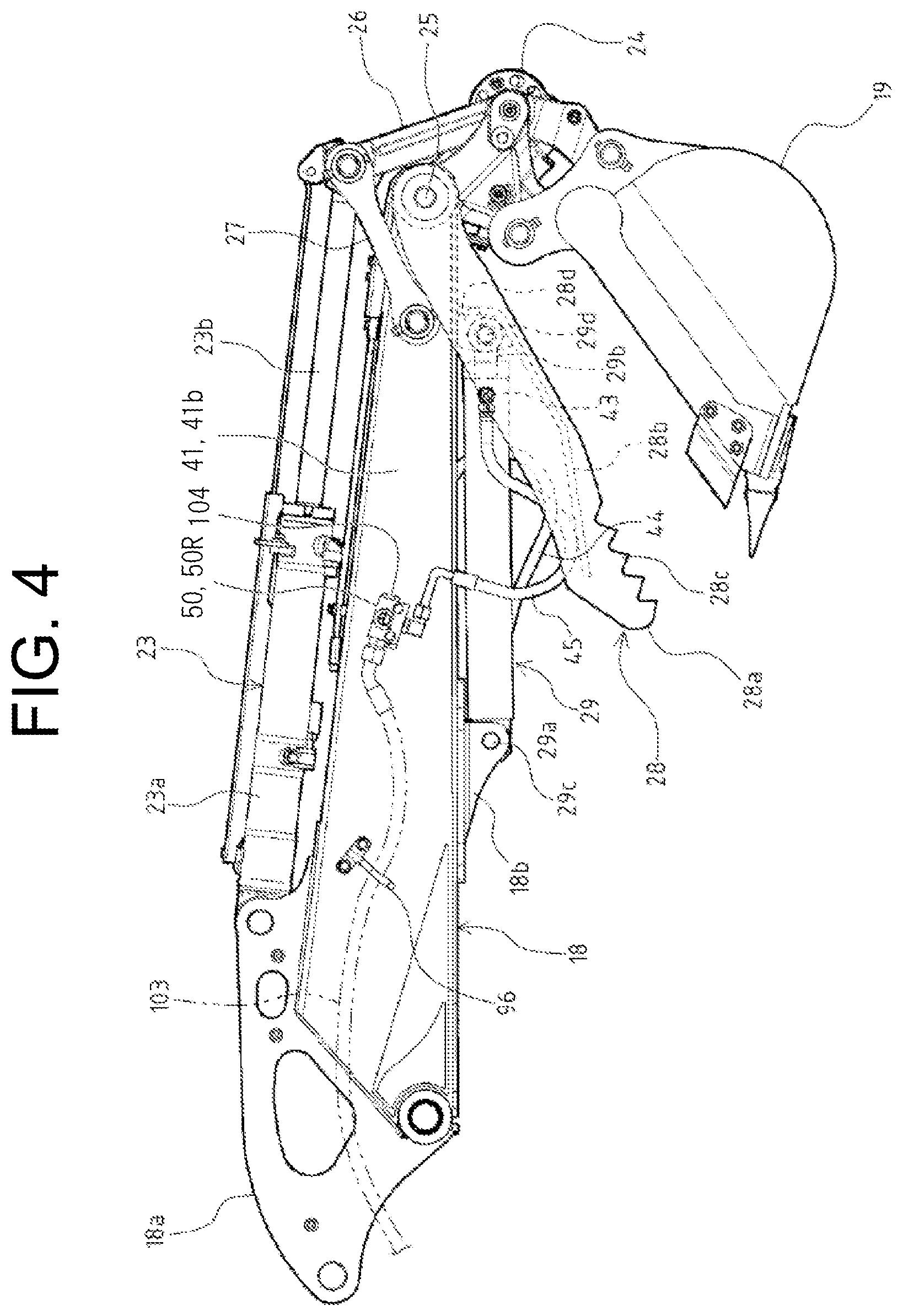 Patent US12129875 Figure 4 – Flow path switching valve, and construction machine equipped with same