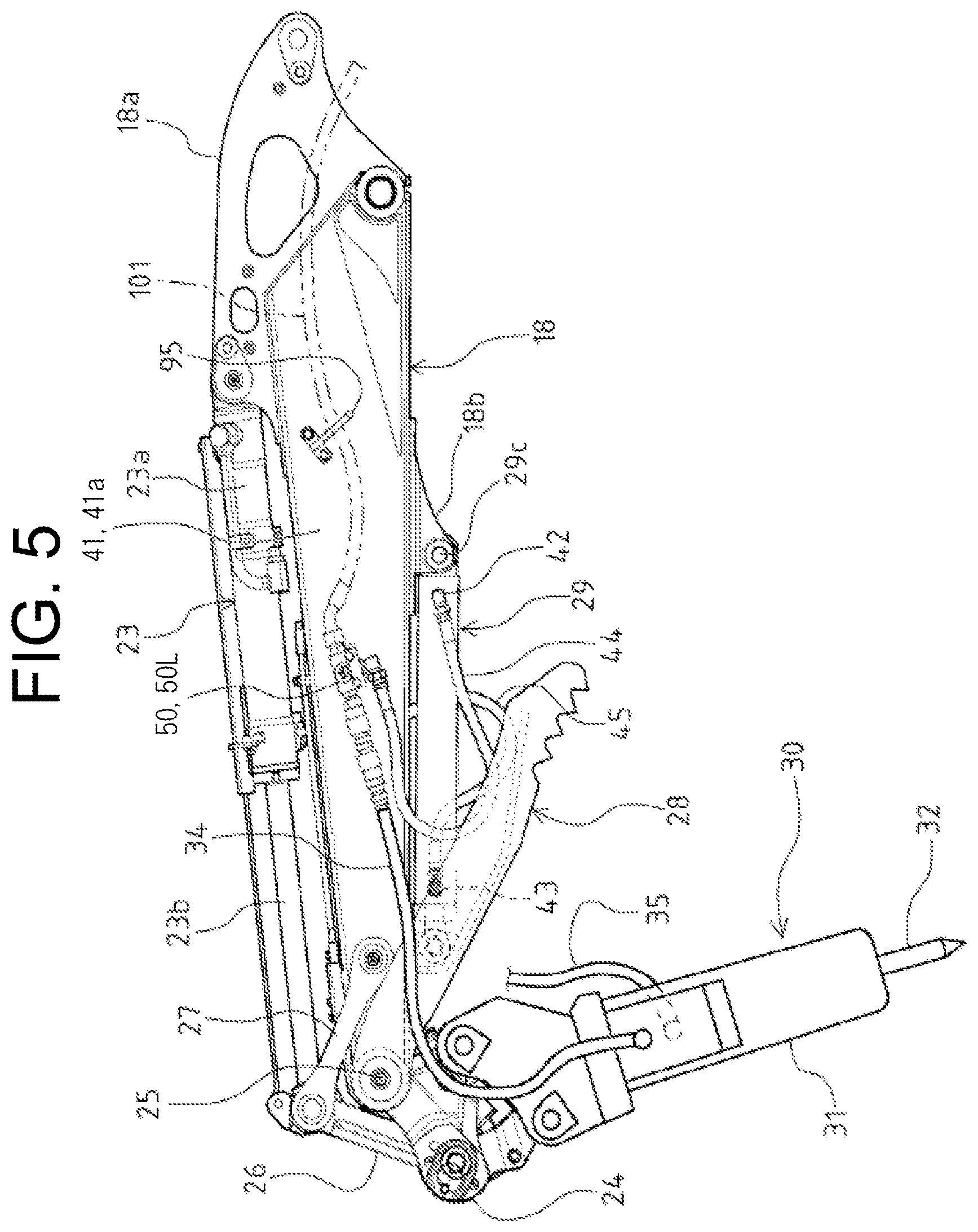 Patent US12129875 Figure 5 – Flow path switching valve, and construction machine equipped with same