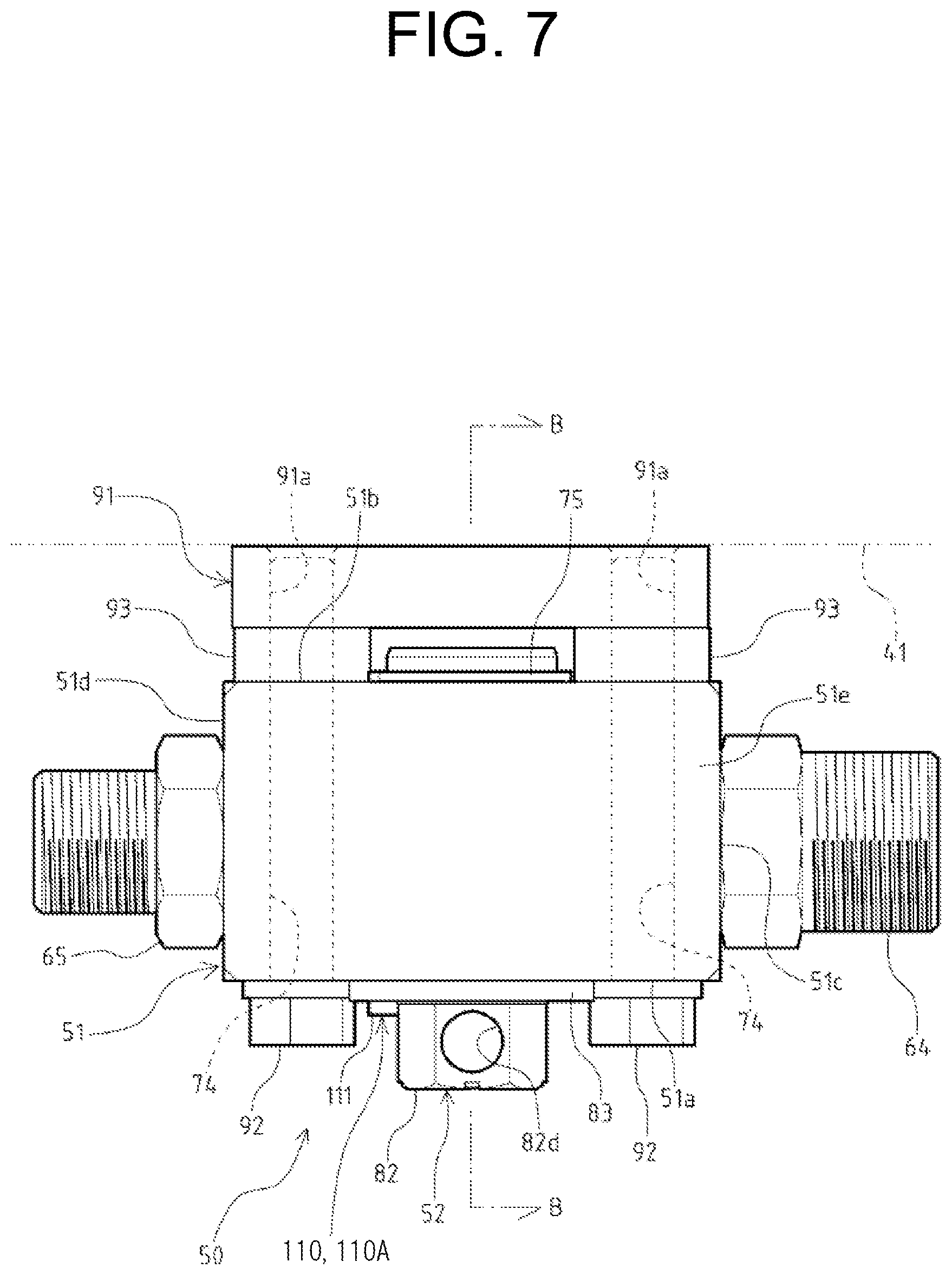 Patent US12129875 Figure 7 – Flow path switching valve, and construction machine equipped with same