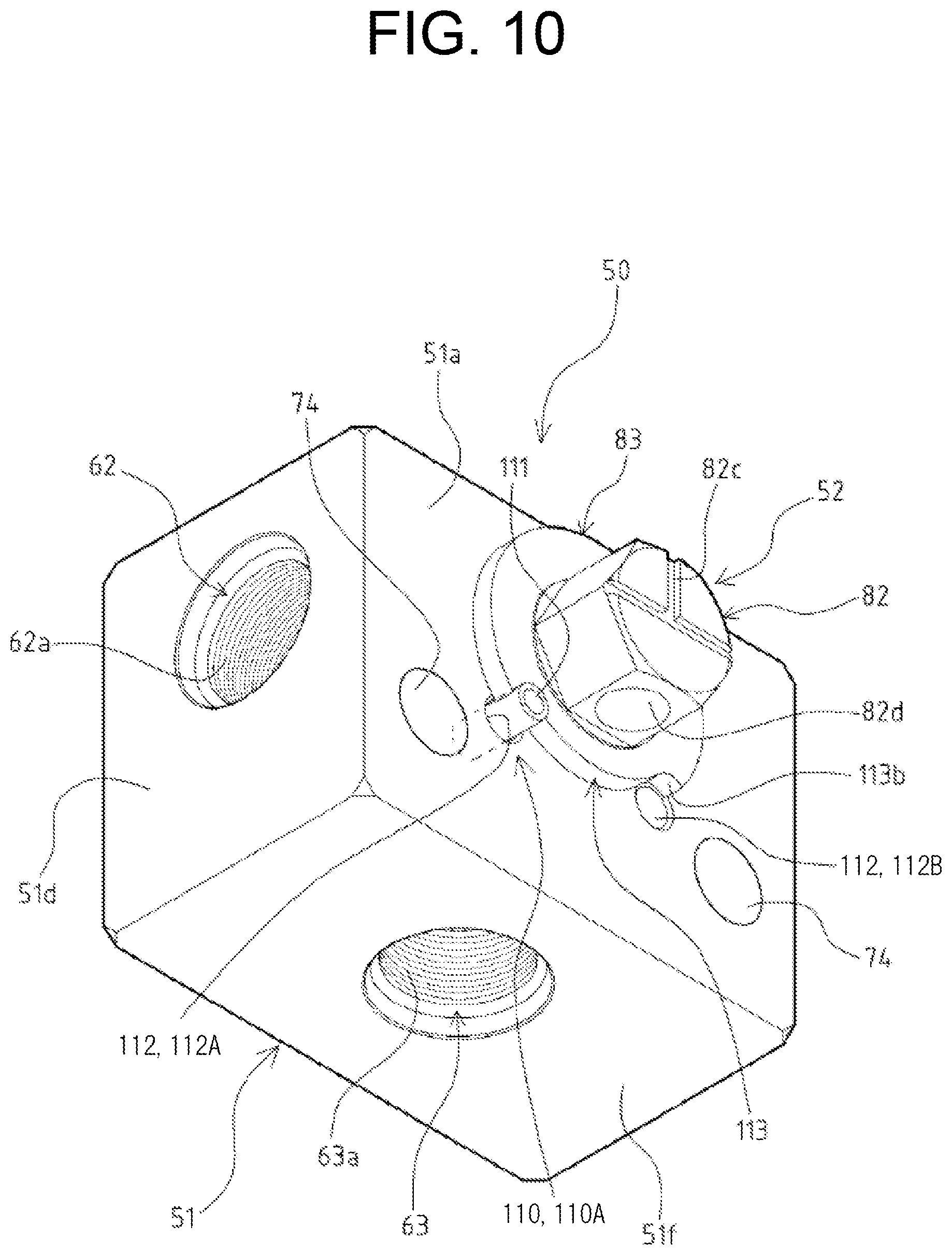Patent US12129875 Figure 10 – Flow path switching valve, and construction machine equipped with same