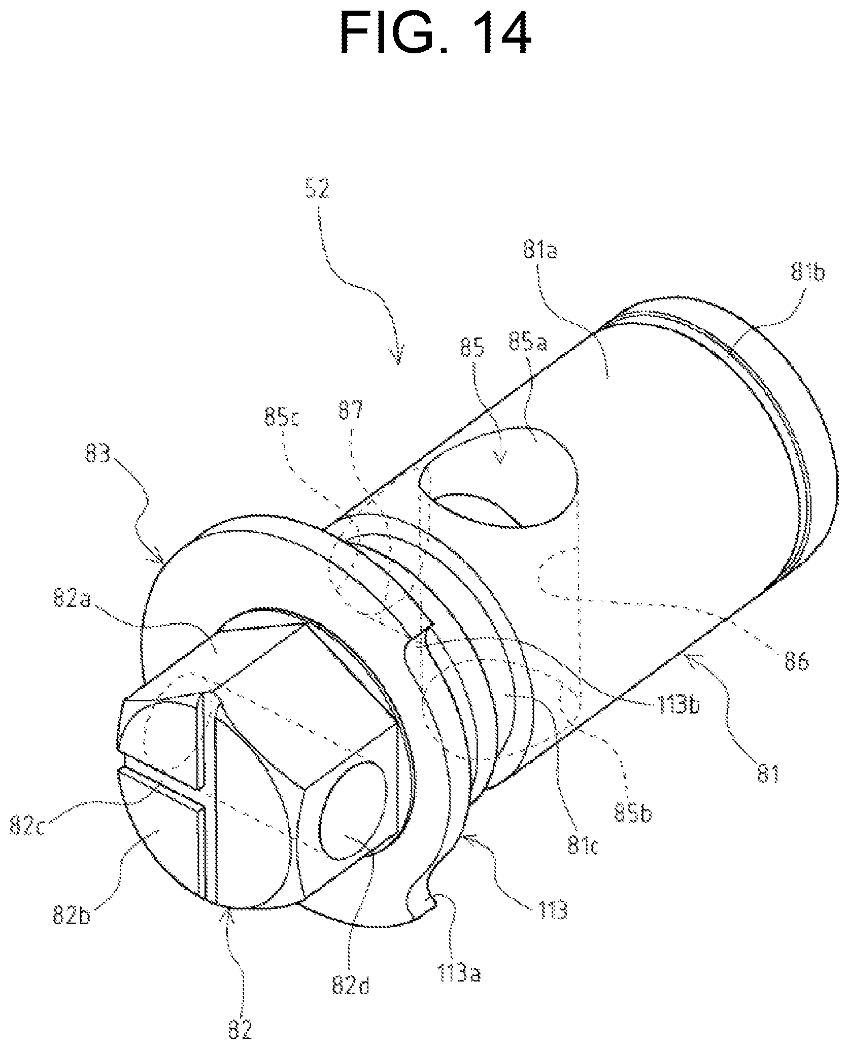 Patent US12129875 Figure 14 – Flow path switching valve, and construction machine equipped with same