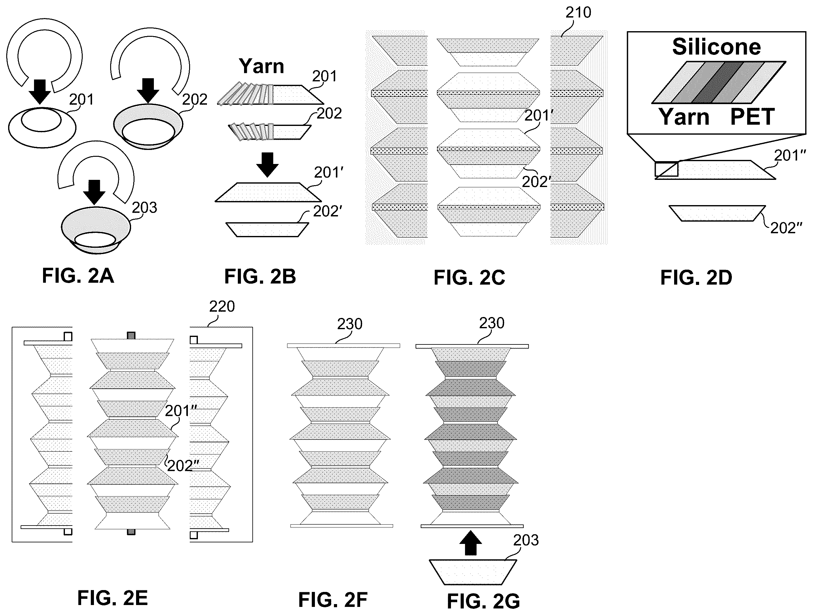 Patent US12129876 Figure 2 – Bistable elastomeric actuator