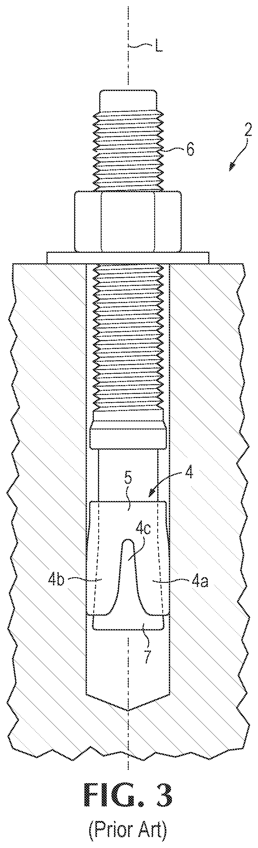 Patent US12129880 Figure 2 – Expansion bolt and pivot and swivel mechanism therefor
