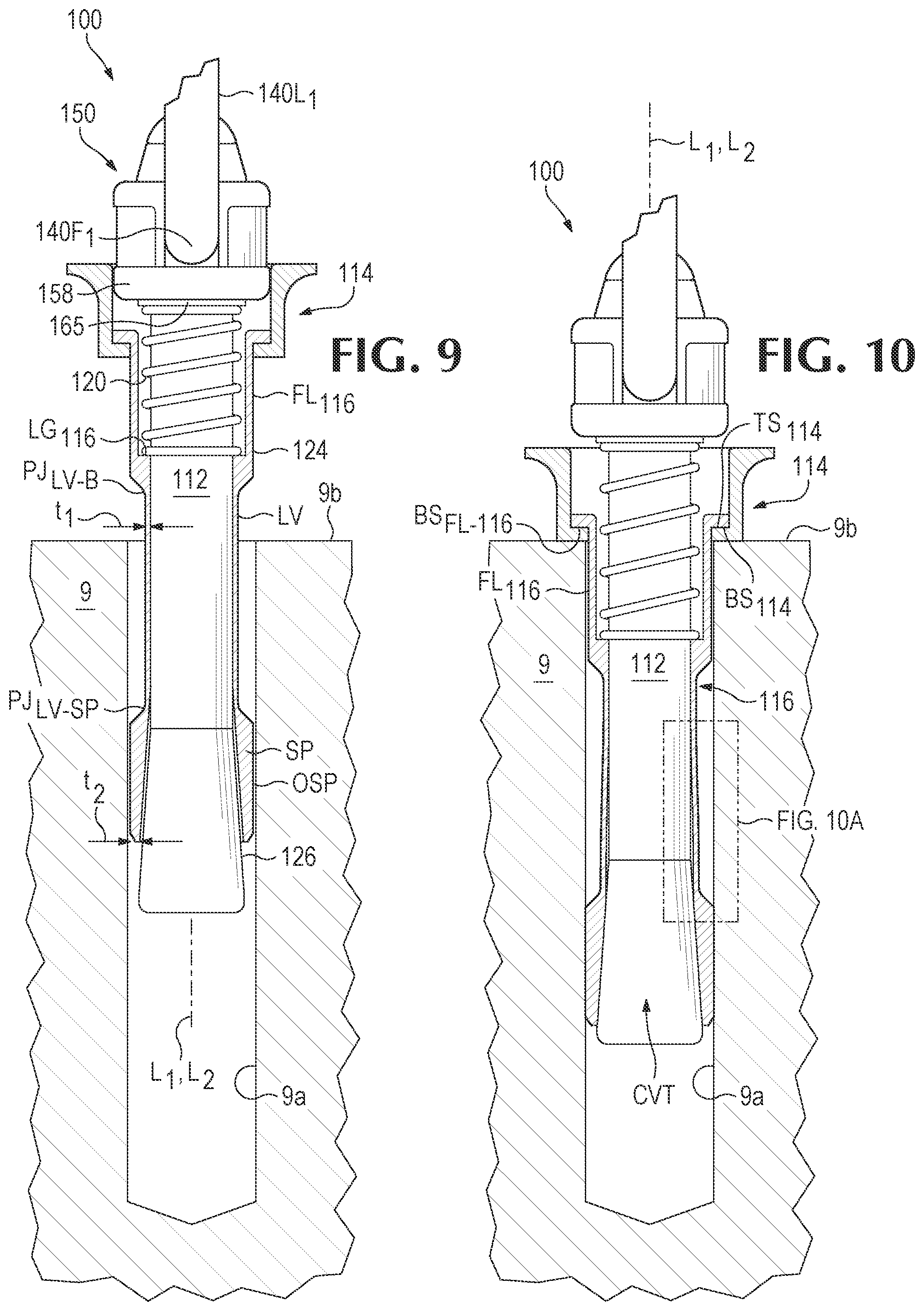 Patent US12129880 Figure 8 – Expansion bolt and pivot and swivel mechanism therefor