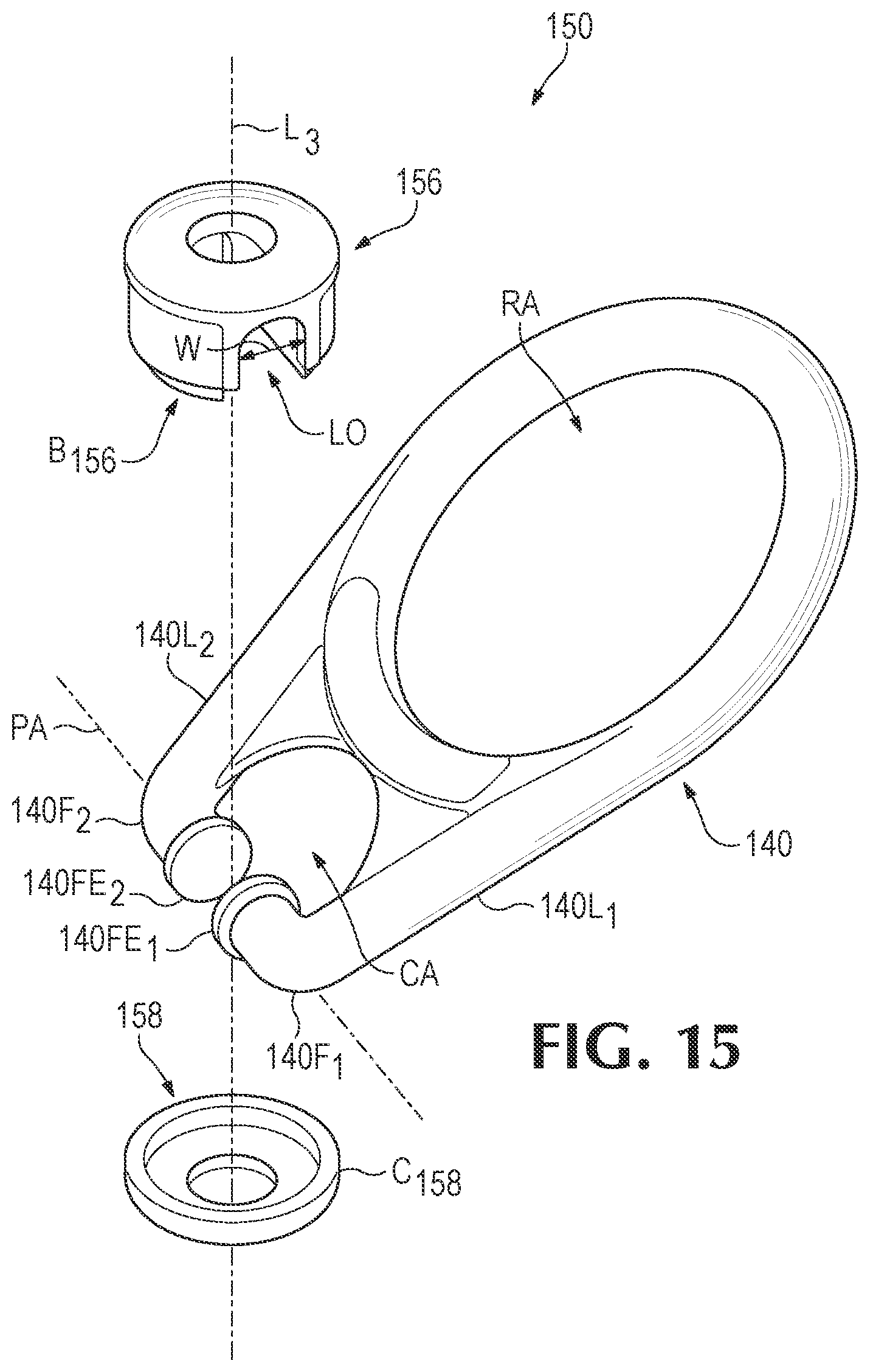 Patent US12129880 Figure 11 – Expansion bolt and pivot and swivel mechanism therefor