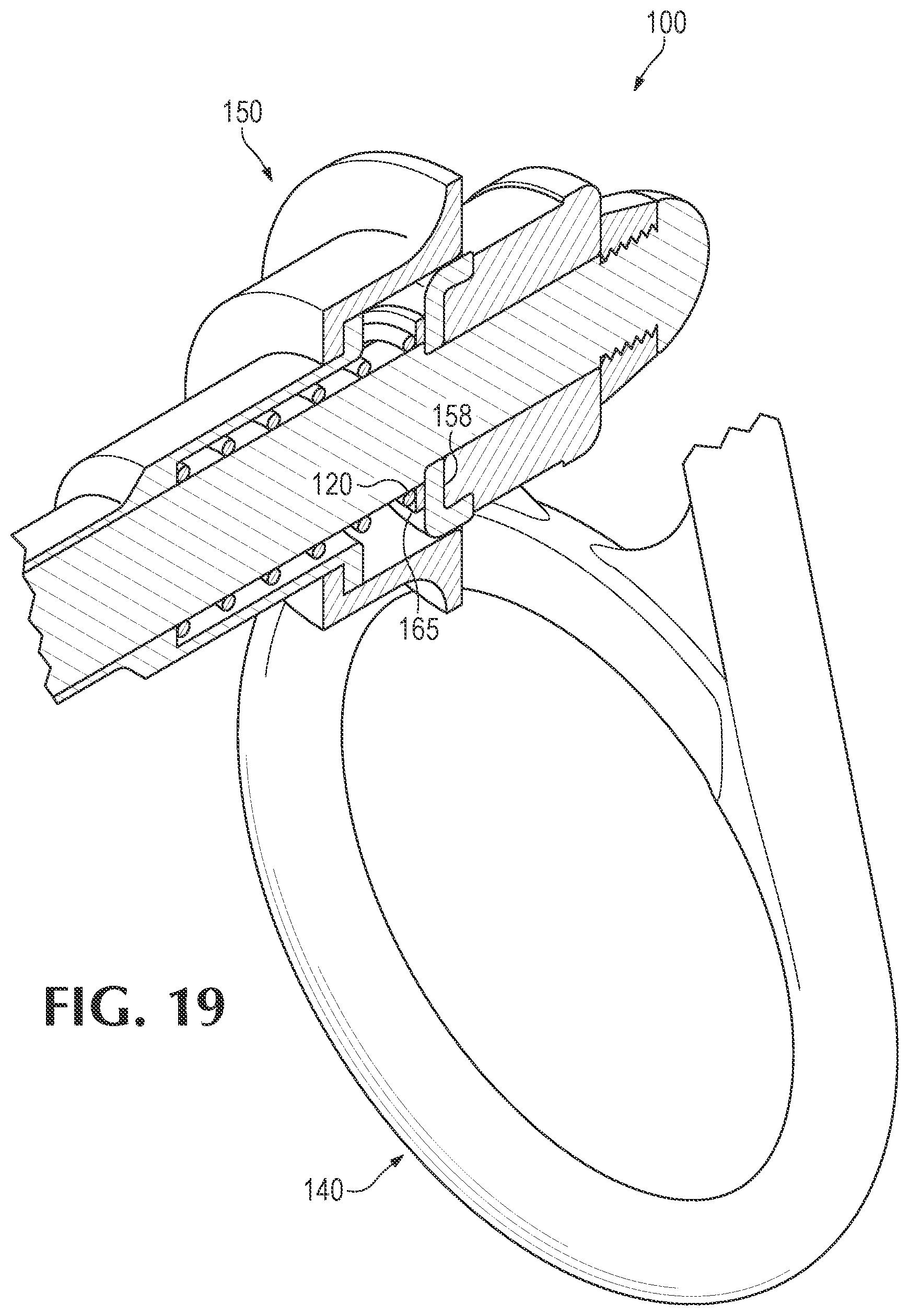 Patent US12129880 Figure 14 – Expansion bolt and pivot and swivel mechanism therefor