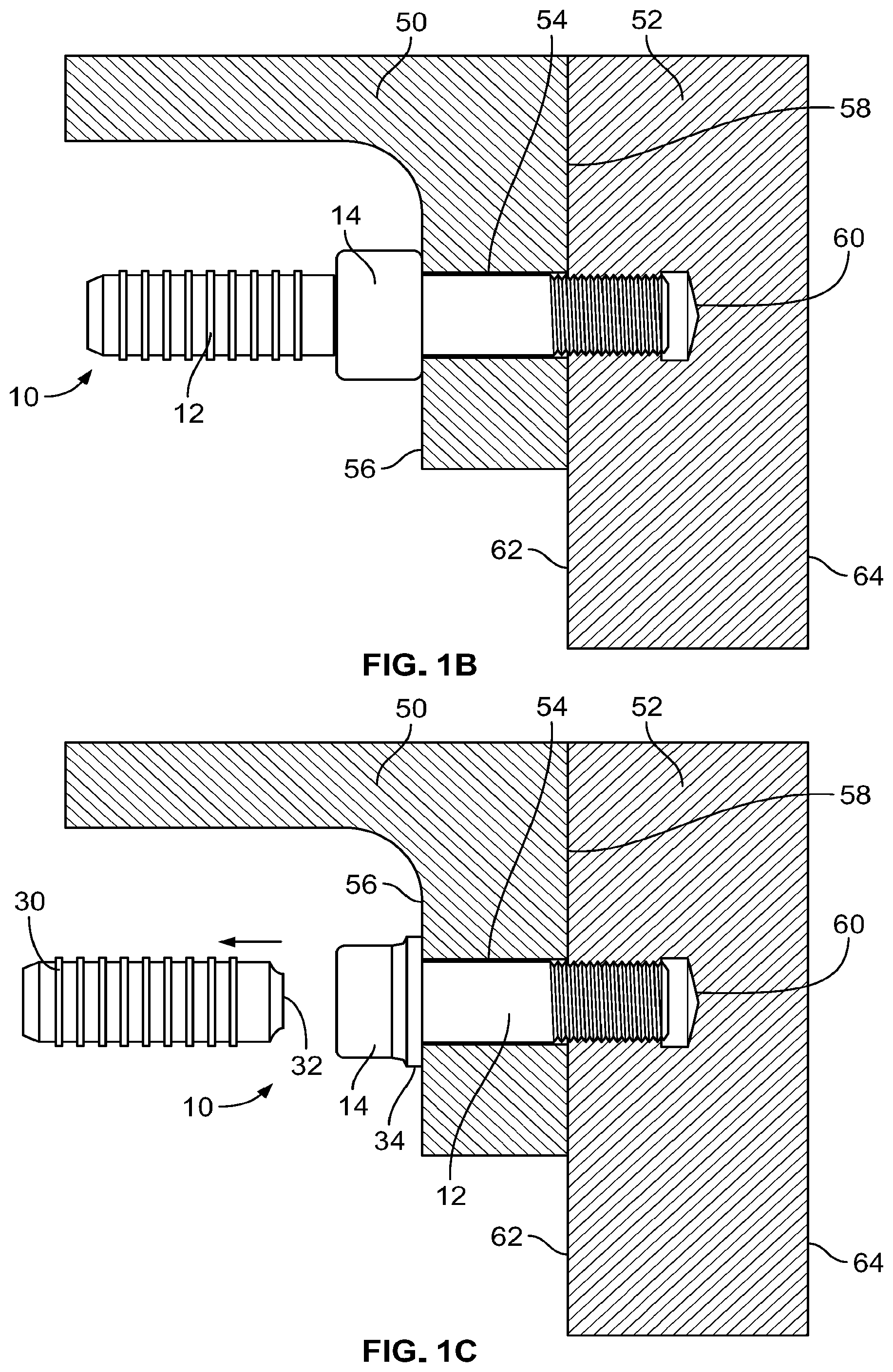 Patent US12129881 Figure 2 – Preload controlled stud lockbolt