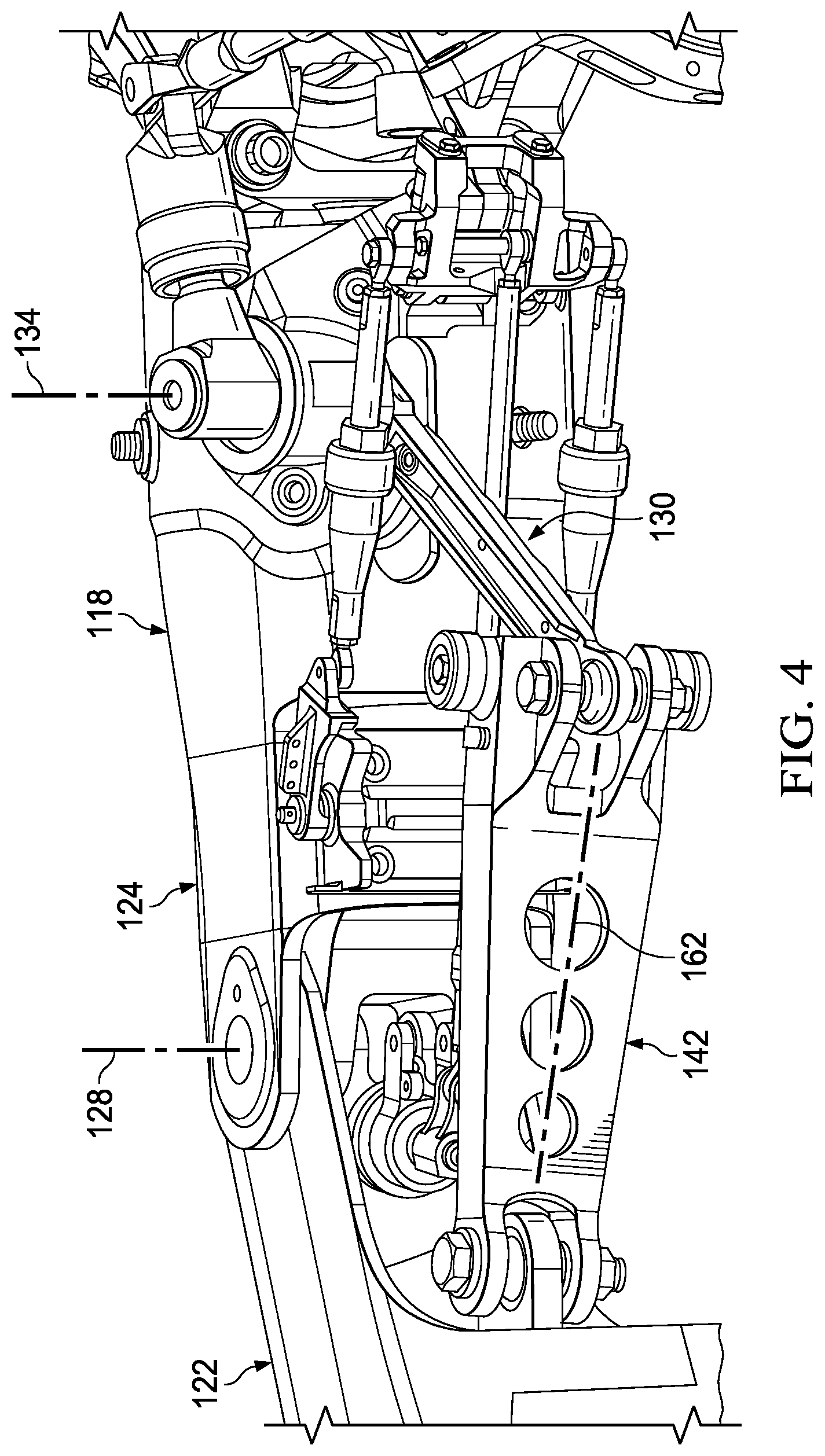 Patent US12129887 Figure 4 – Self-retaining wear-pad leveler