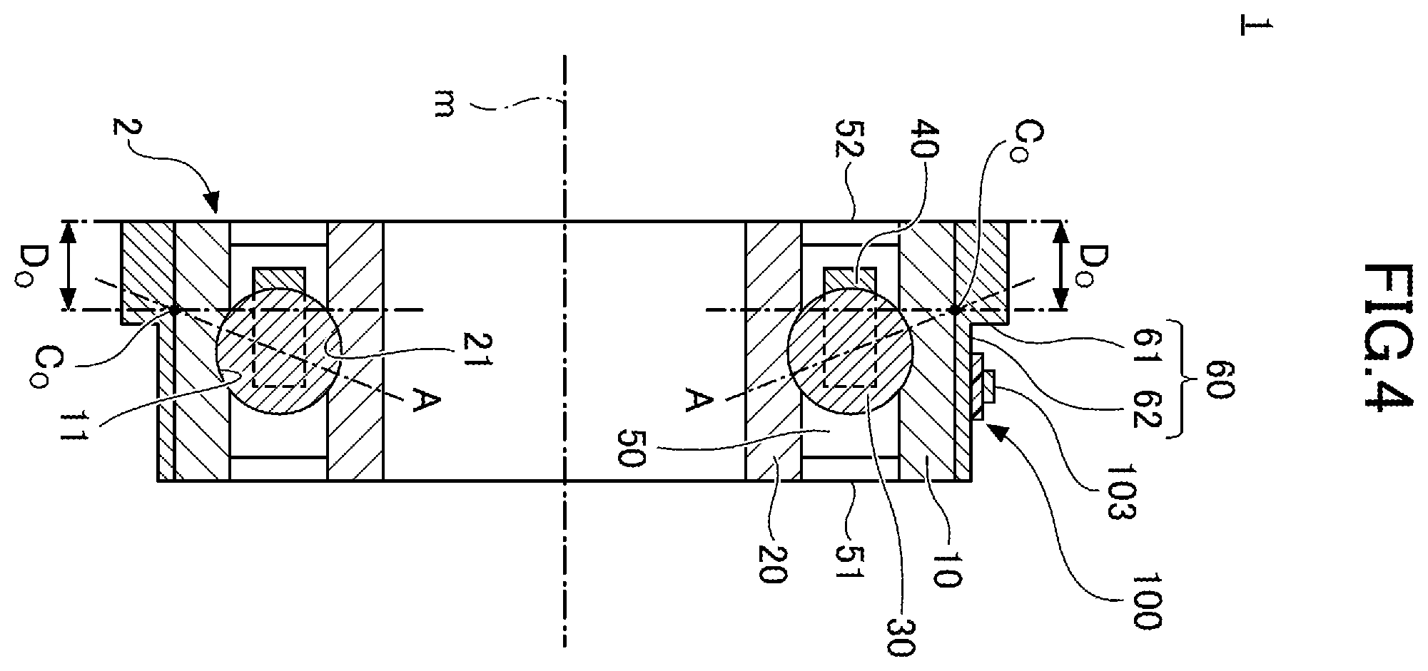 Patent US12129888 Figure 4 – Rolling bearing holder unit