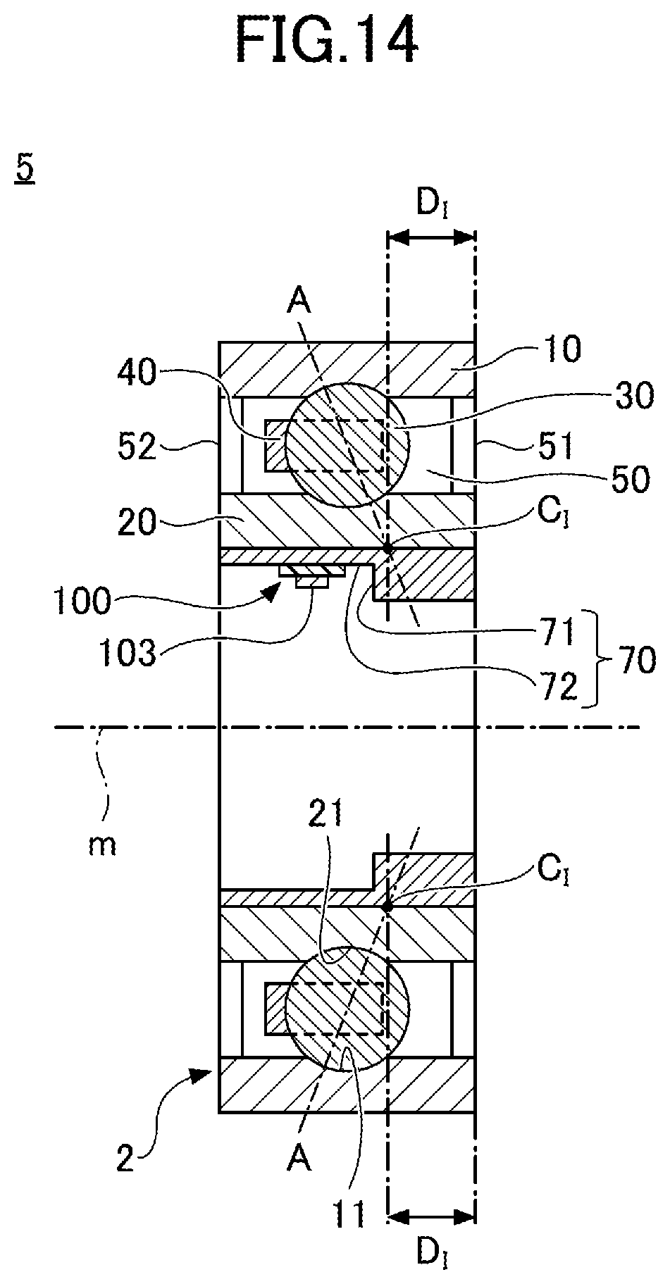 Patent US12129888 Figure 14 – Rolling bearing holder unit