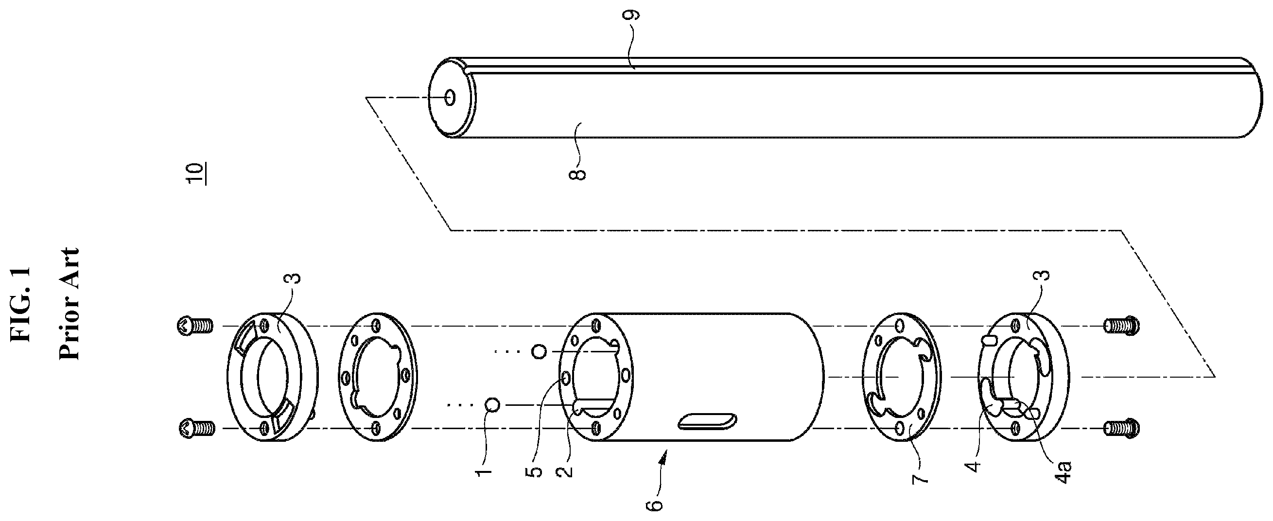 Patent US12129889 Figure 1 – Ball spline having bypass track