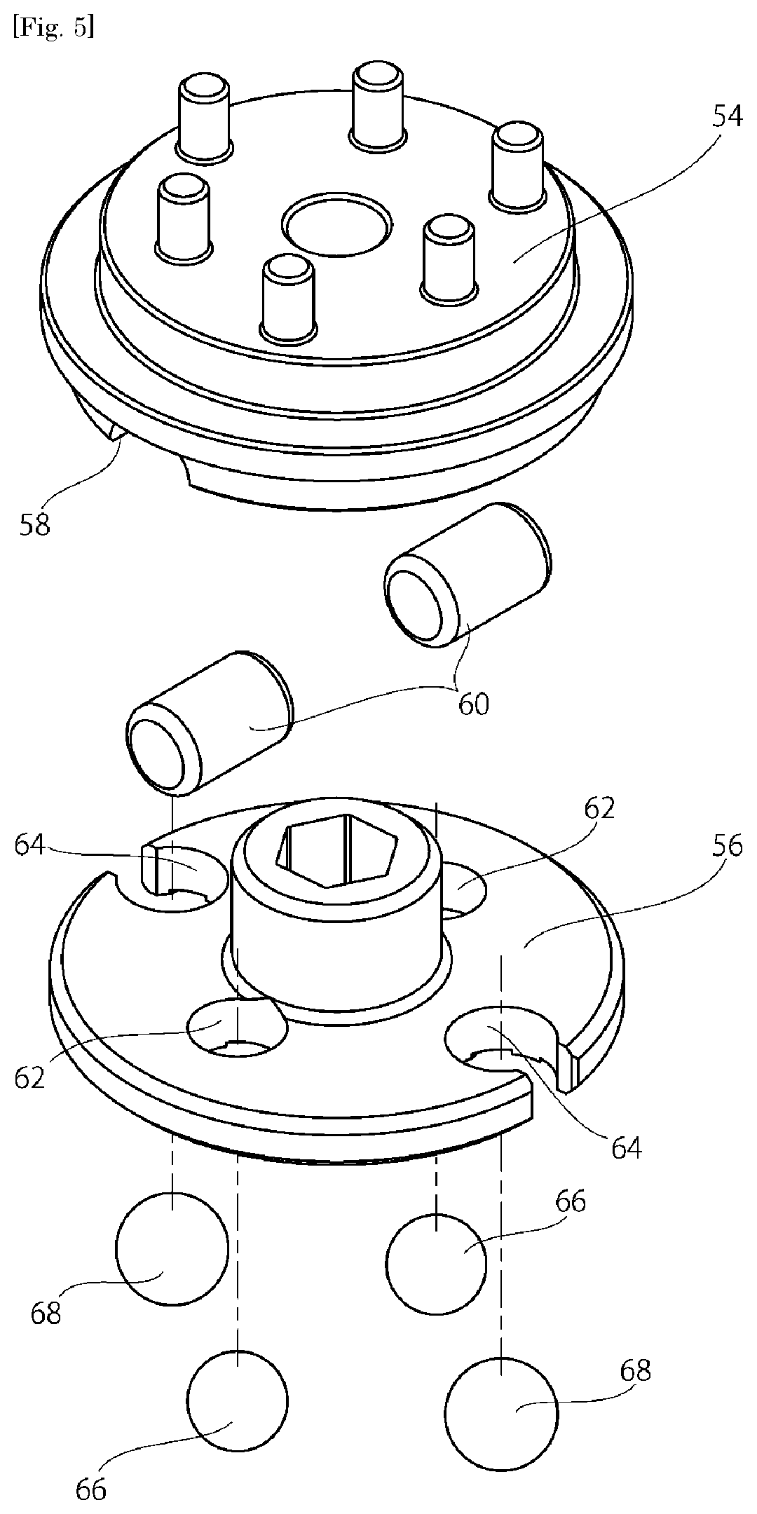 Patent US12129897 Figure 5 – Clutch mechanism and power tool
