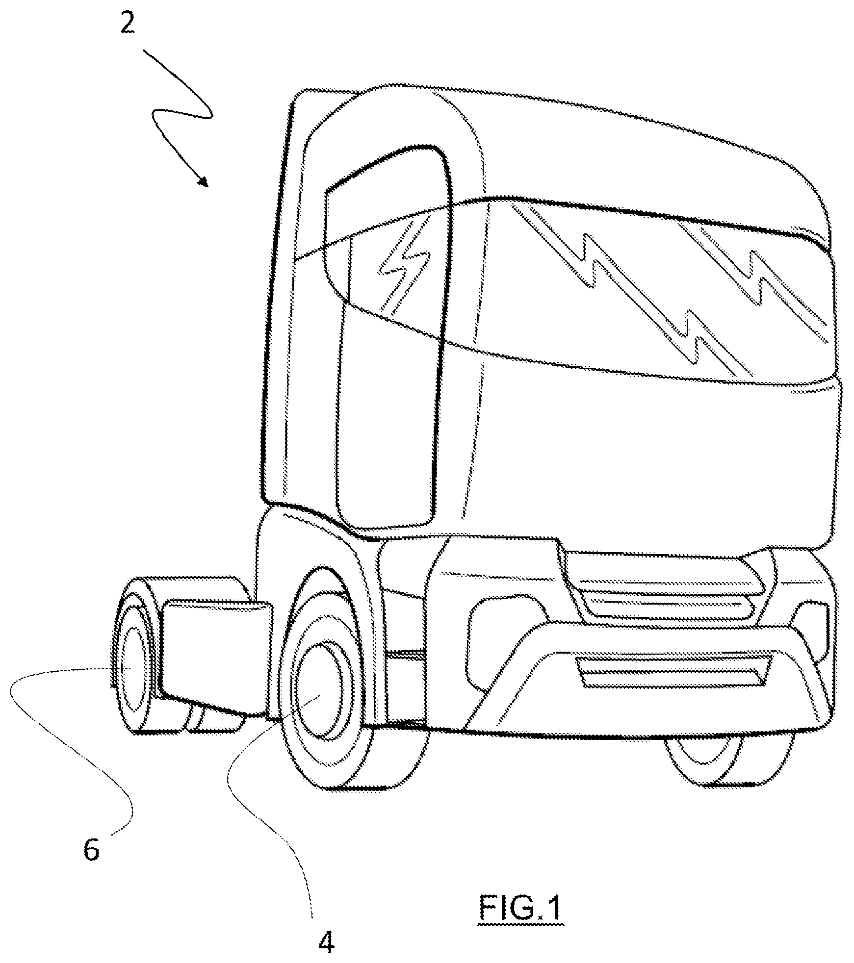 Patent US12129899 Figure 1 – Brake lever for a drum brake arrangement, said brake lever being designed for transmitting the movement of a cylinder rod to a brake shaft