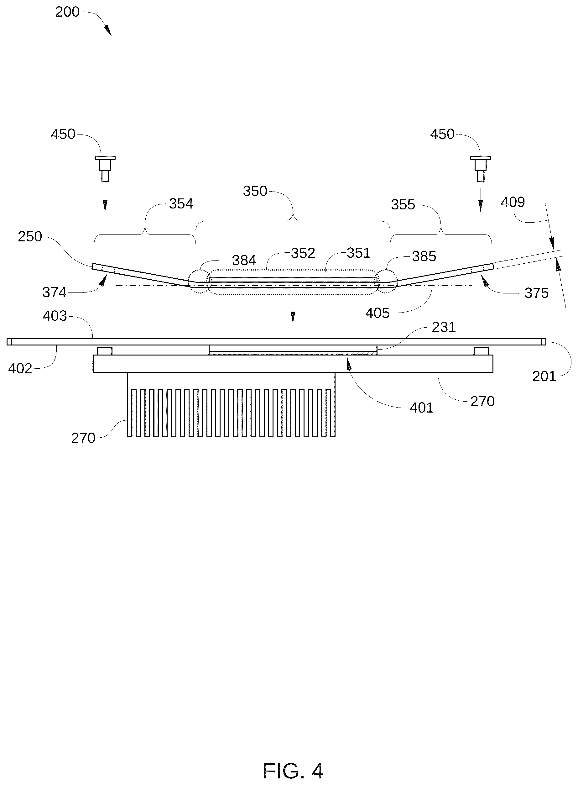 Patent US12129901 Figure 4 – Leaf spring for an integrated circuit heat sink