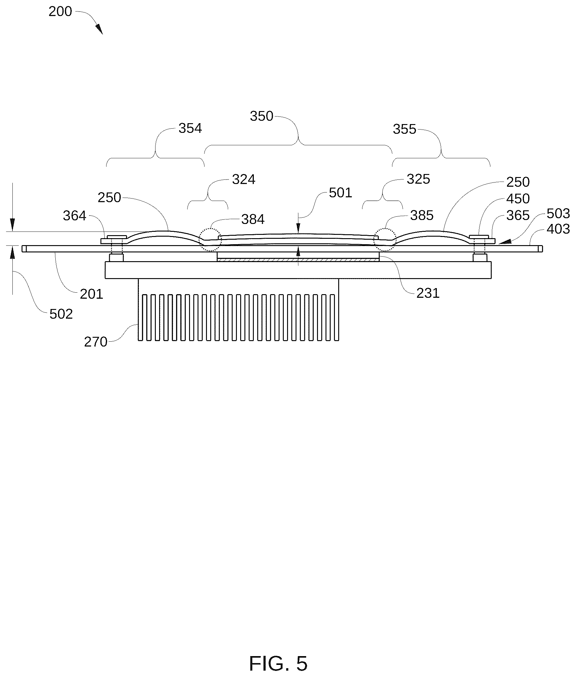 Patent US12129901 Figure 5 – Leaf spring for an integrated circuit heat sink