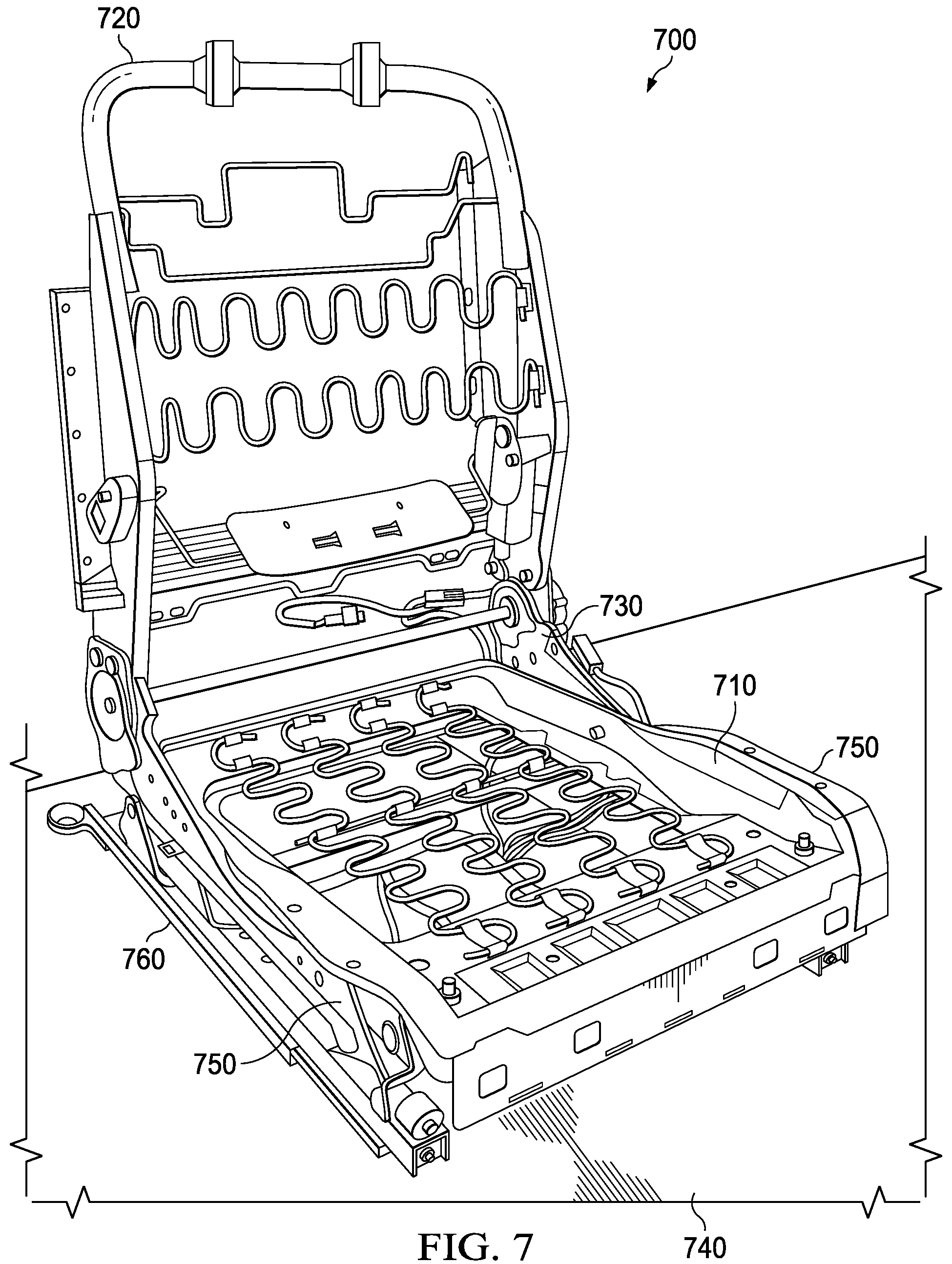 Patent US12129902 Figure 7 – Stacked disk spring vibration isolator with increased lateral load capacity