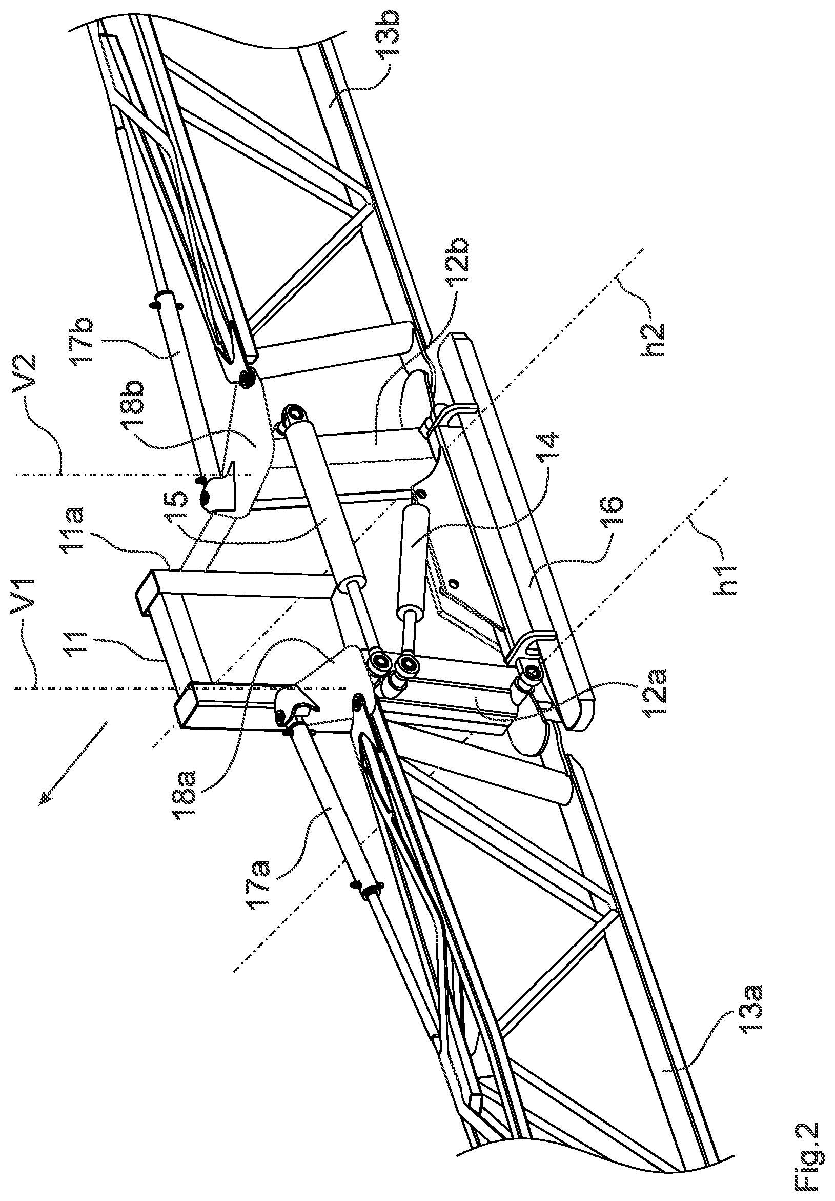 Patent US12129903 Figure 2 – Agricultural apparatus with improved suspension