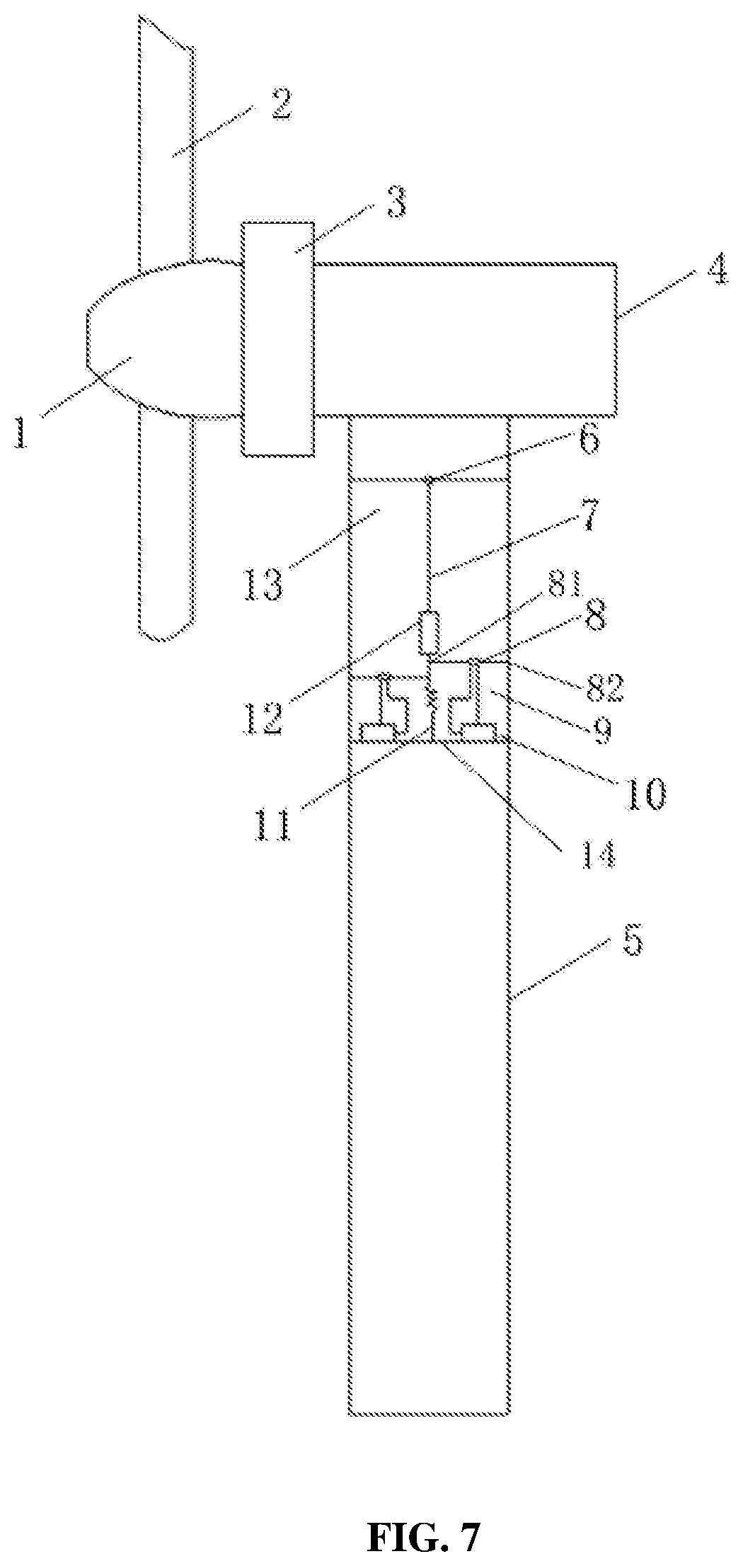 Patent US12129905 Figure 6 – Hybrid damping module, vibration suppression device, vibration suppression method, and wind turbine set