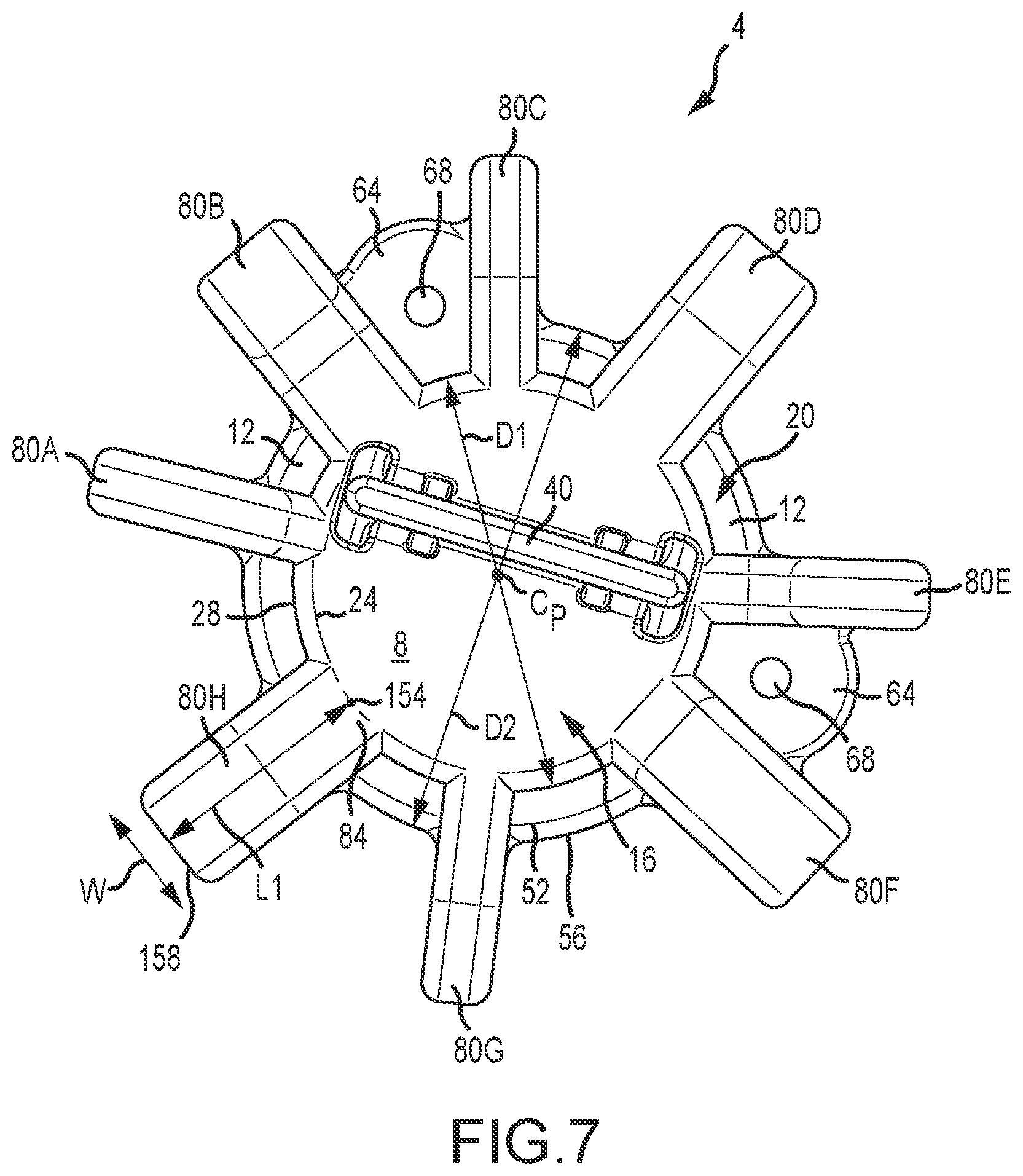Patent US12129906 Figure 4 – Asymmetrically-shaped isolator