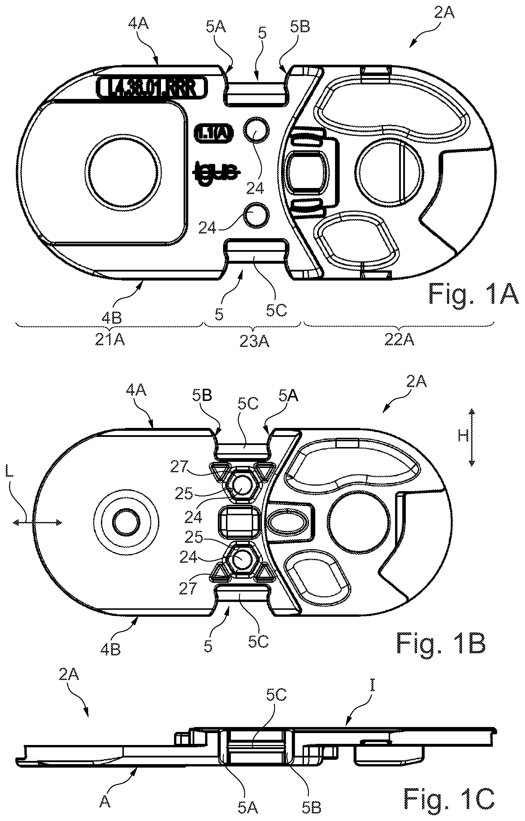 Patent US12129911 Figure 1 – Multi-part chain link of an energy chain, and transverse connecting piece and side plate therefor