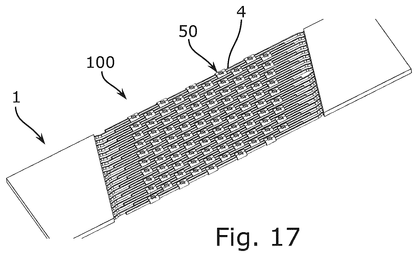 Patent US12129912 Figure 7 – Cable conveyor belt joining device provided with cable locking elements