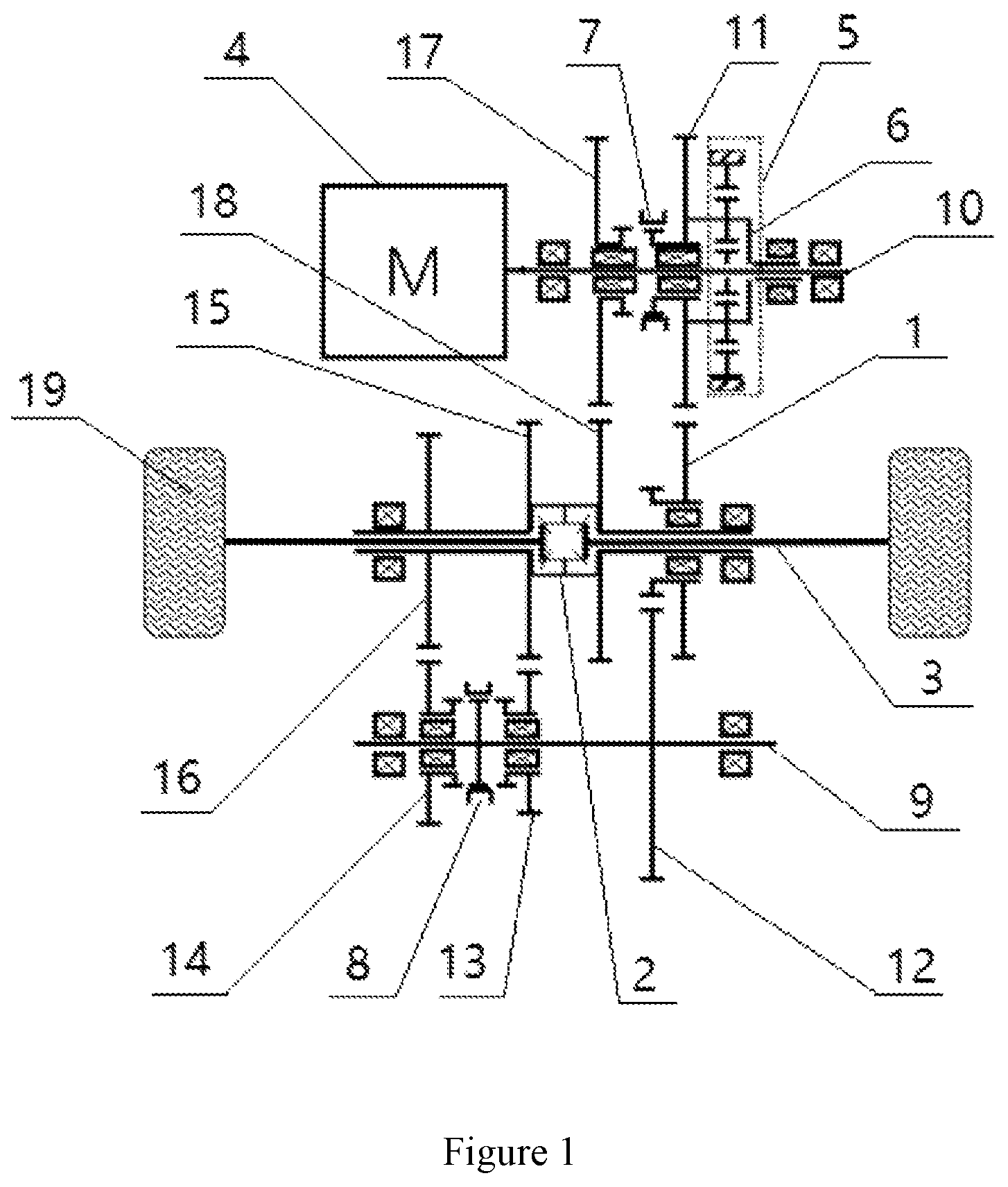 Patent US12129913 Figure 1 – Electric drive axle and electric vehicle