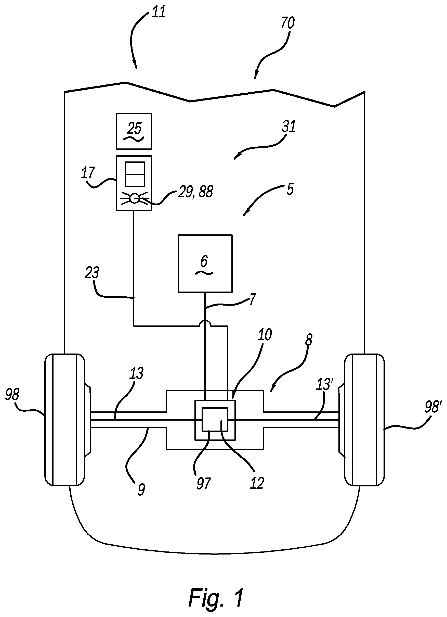 Patent US12129915 Figure 1 – Locking differential assembly