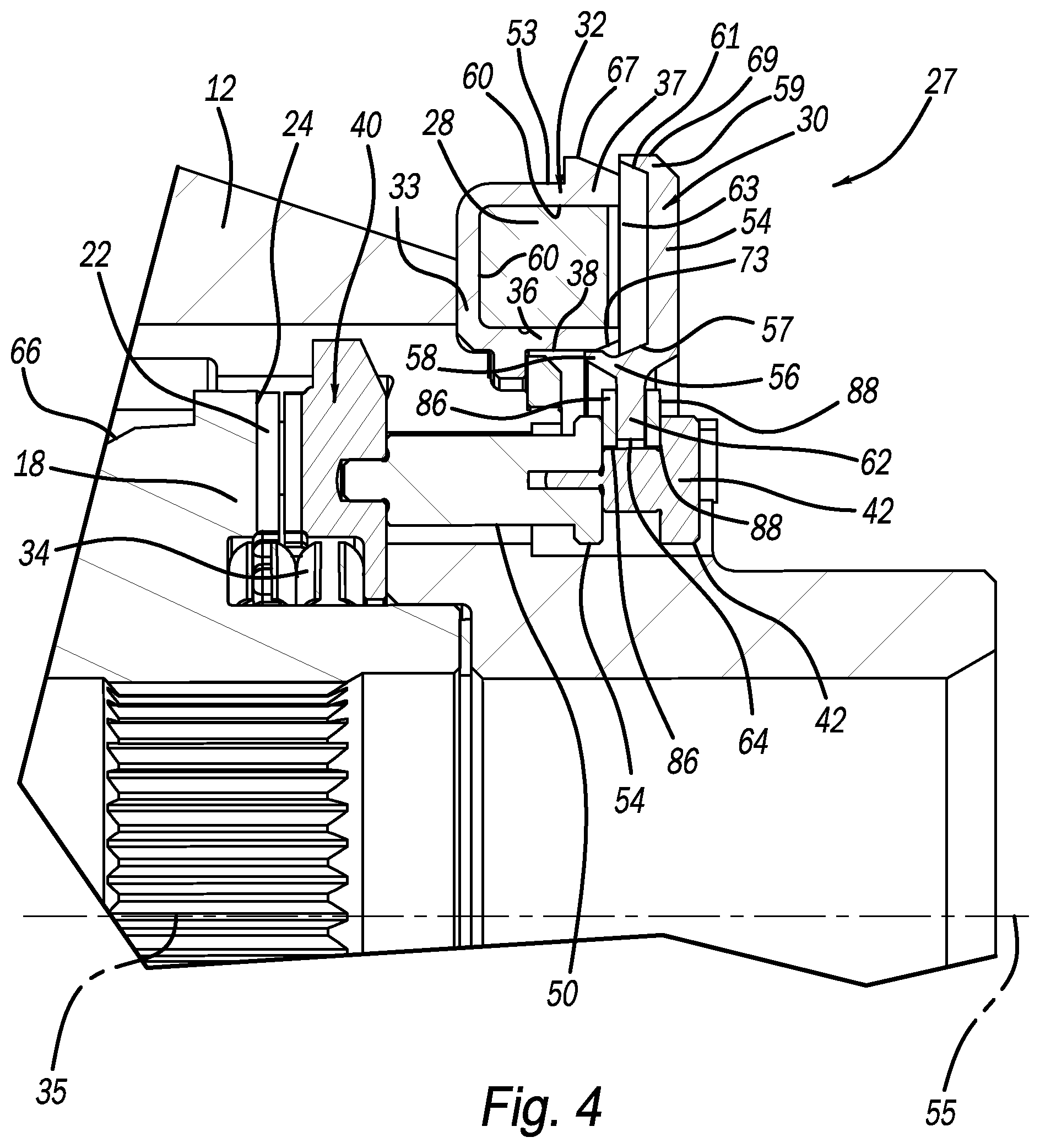 Patent US12129915 Figure 4 – Locking differential assembly